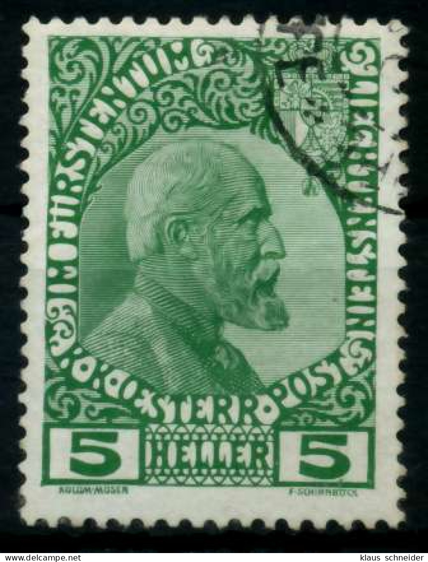 LIECHTENSTEIN 1912 Nr 1x Gestempelt X6F6F0A - Used Stamps