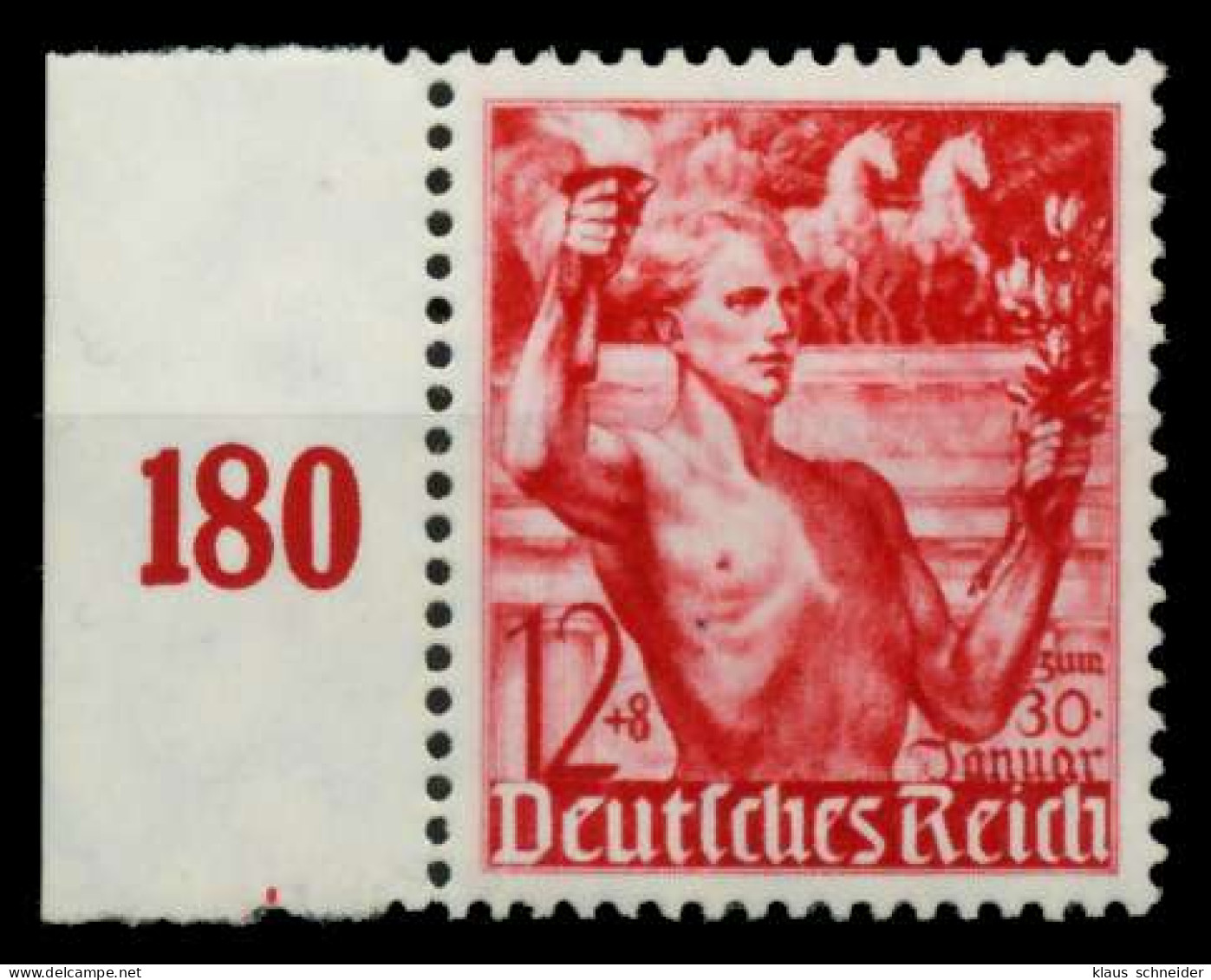 3. REICH 1938 Nr 661 Postfrisch SRA X700332 - Nuevos