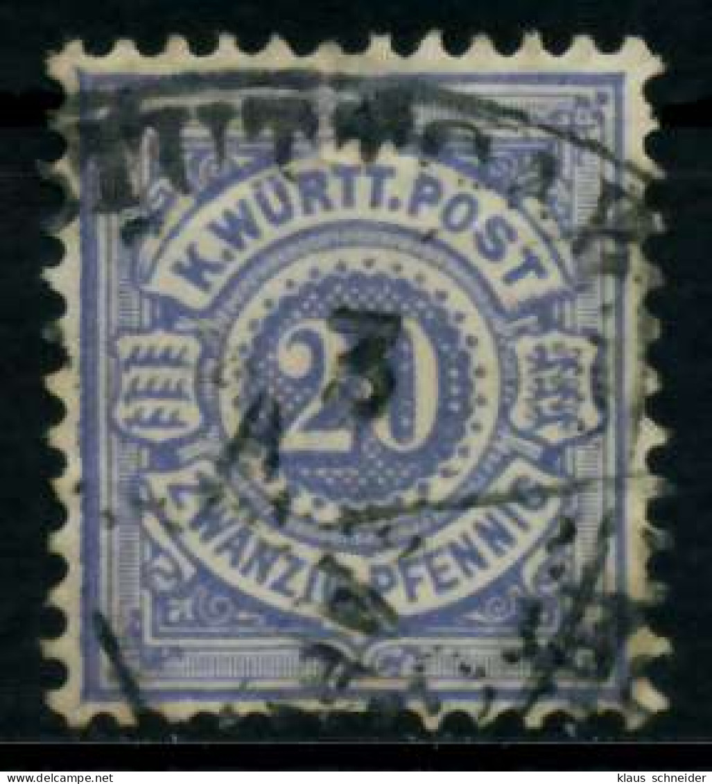 WÜRTTEMBERG AUSGABE VON 1875 1900 Nr 47a Gestempelt X7136A6 - Afgestempeld