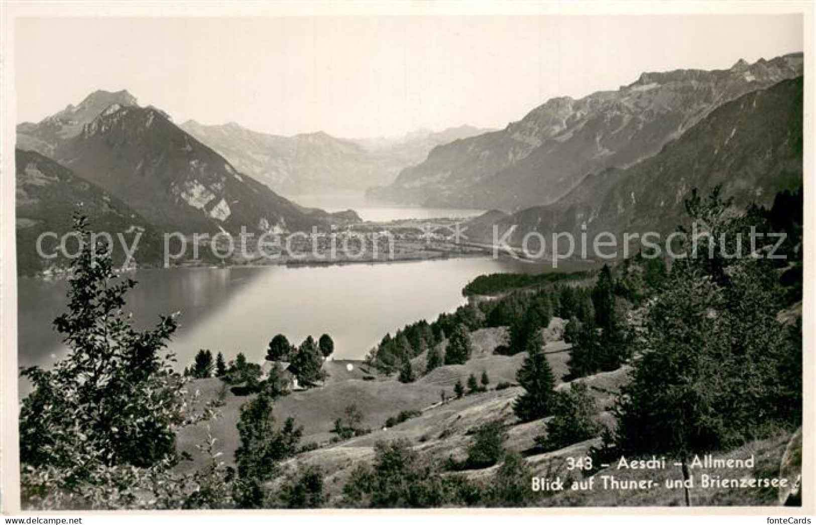 13740964 Aeschi BE Allmend Blick Auf Thurner Und Brienzersee Aeschi BE - Autres & Non Classés