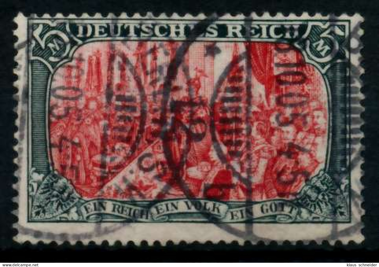 D-REICH GERMANIA Nr 81Aa Gestempelt Gepr. X726D46 - Used Stamps