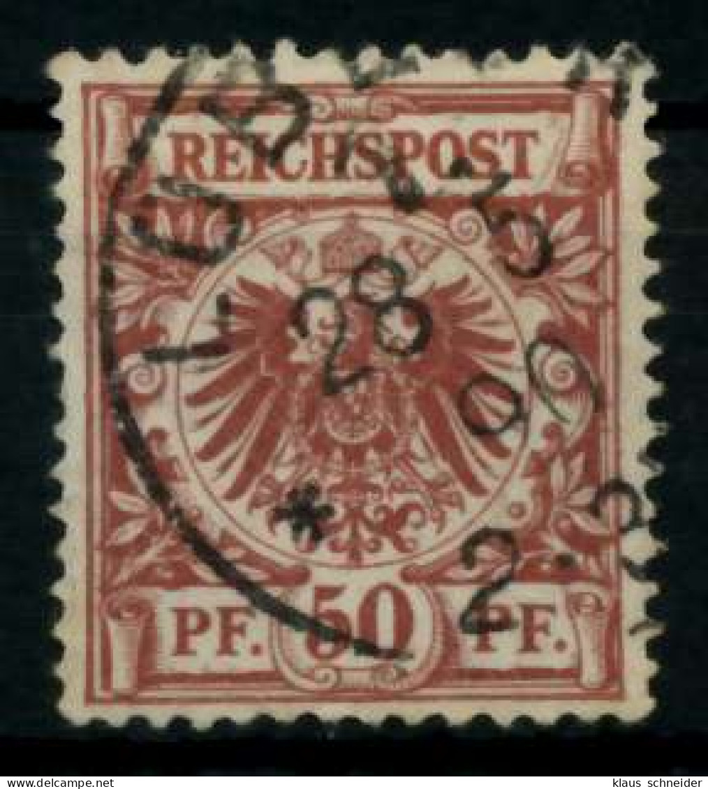 D-REICH KRONE ADLER Nr 50b Gestempelt Gepr. X726E92 - Used Stamps