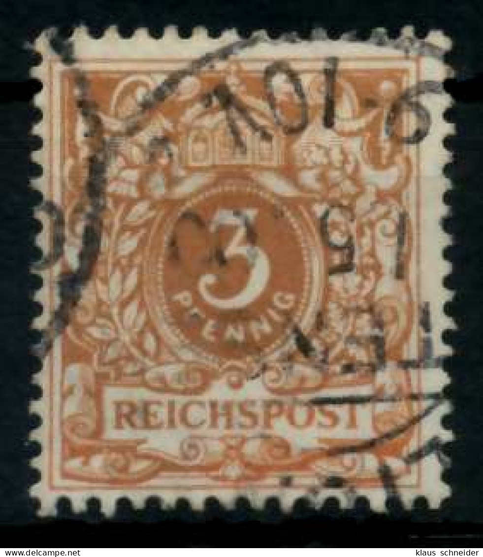 D-REICH KRONE ADLER Nr 45c Gestempelt Gepr. X727076 - Used Stamps