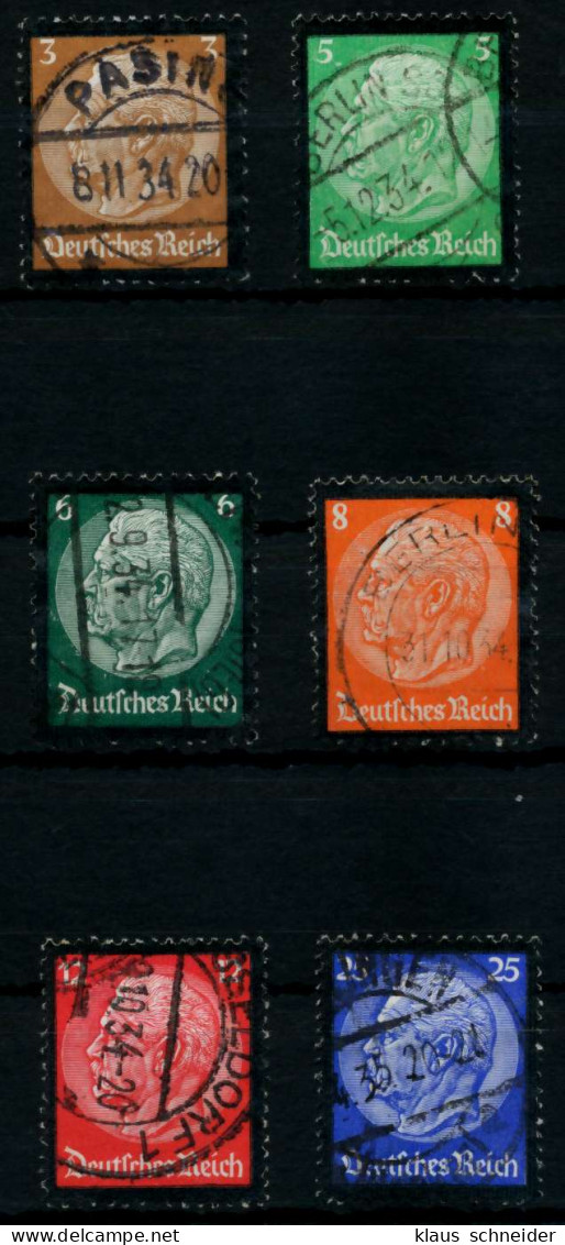 3. REICH 1934 Nr 548-553 Gestempelt X7294BA - Usados