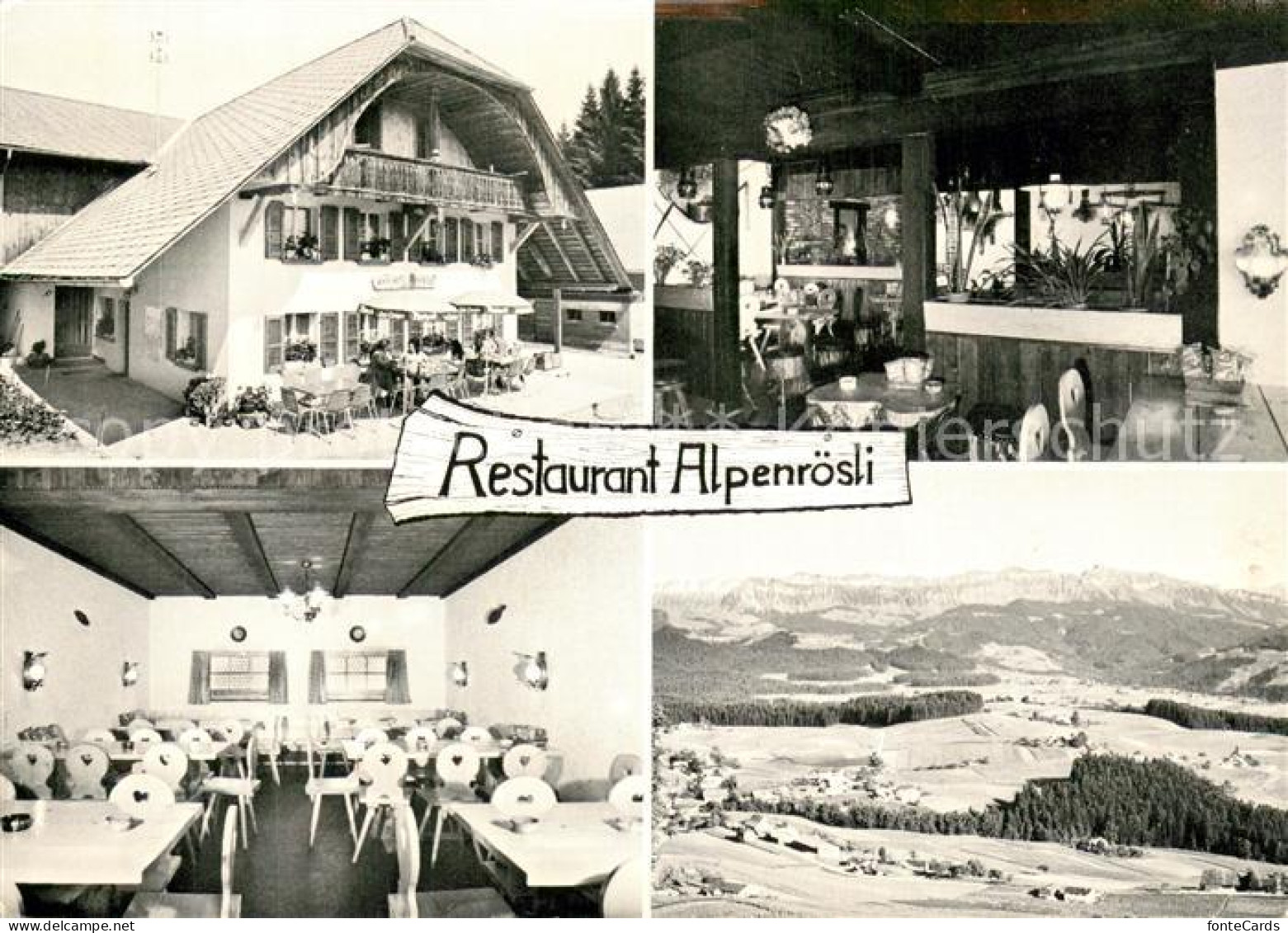 13740653 Heimenschwand BE Restaurant Alpenroesli Gastraeume Panorama  - Autres & Non Classés