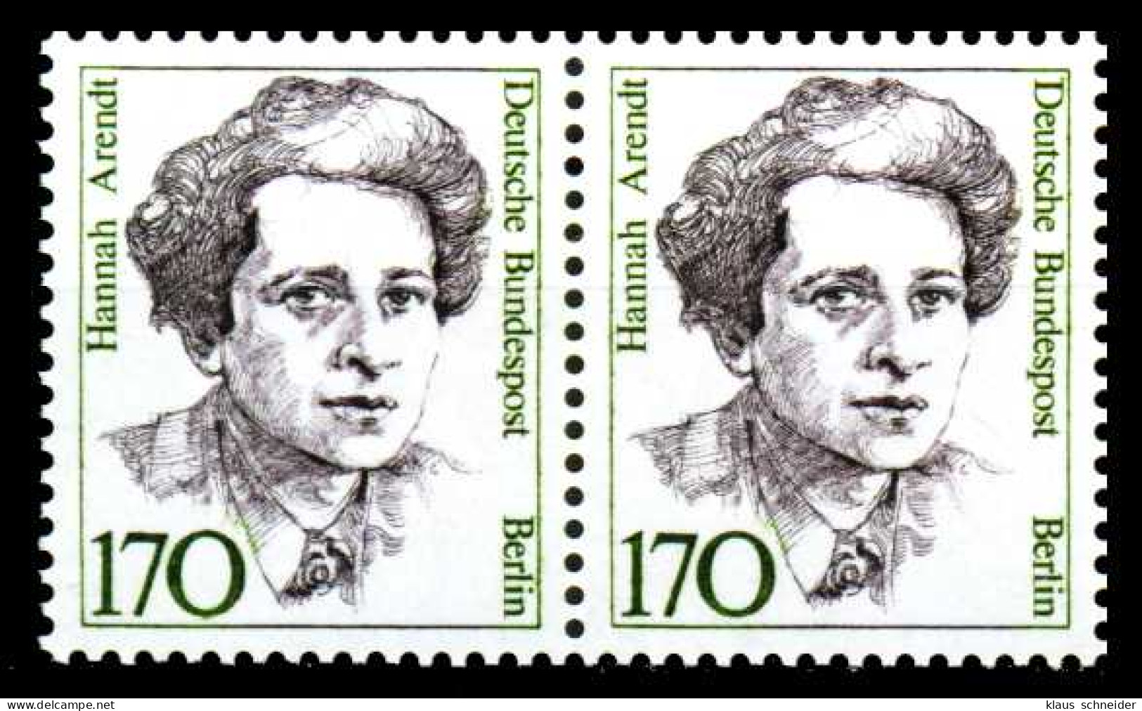 BERLIN DS FRAUEN Nr 826 Postfrisch WAAGR PAAR S2756A6 - Unused Stamps