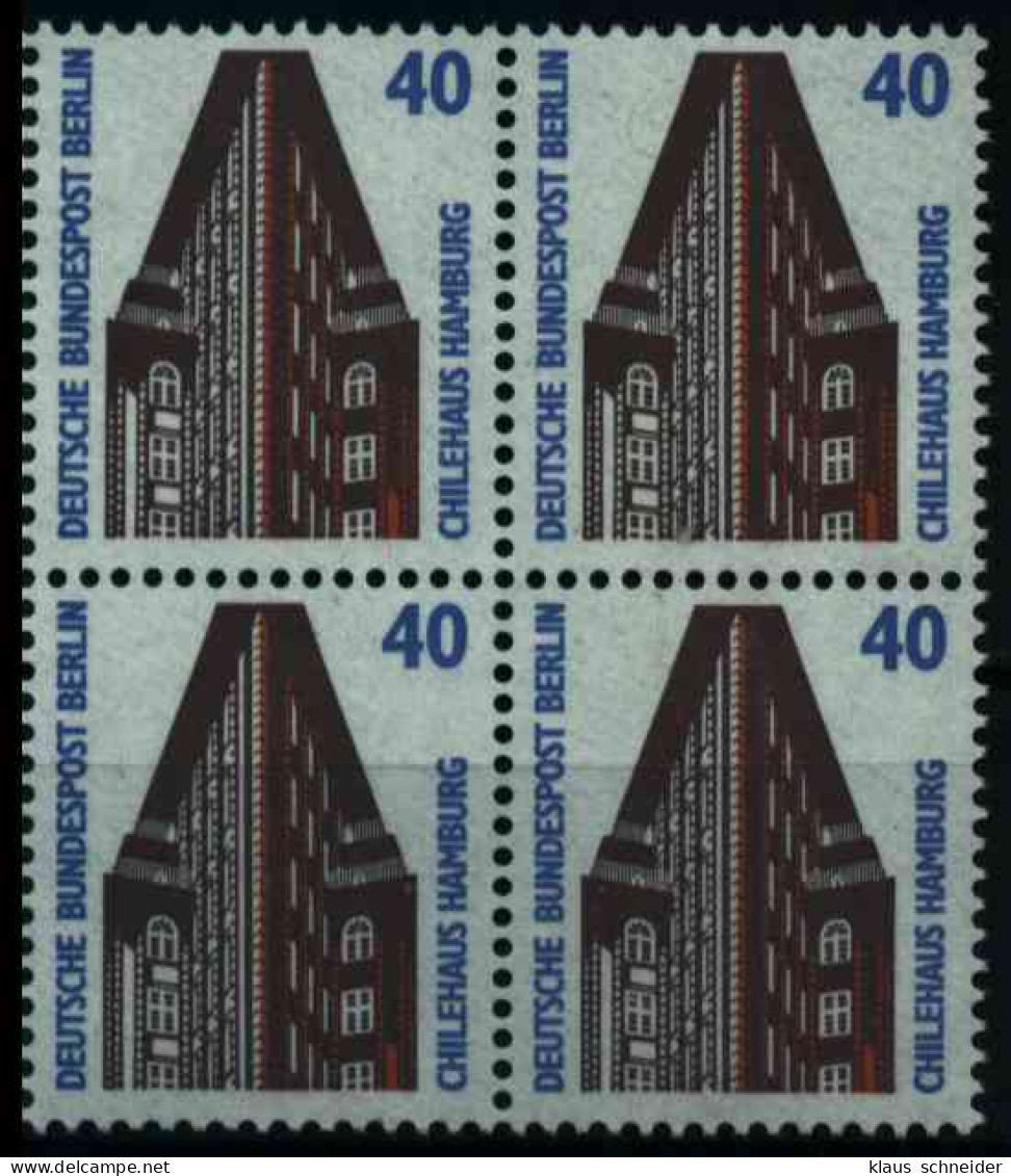 BERLIN DS SEHENSW Nr 816 Postfrisch VIERERBLOCK S2757AA - Unused Stamps