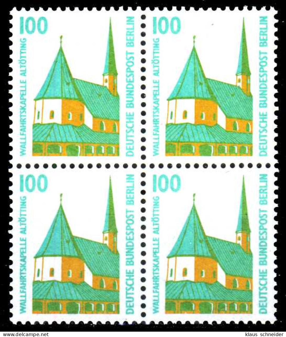 BERLIN DS SEHENSW Nr 834 Postfrisch VIERERBLOCK S275806 - Unused Stamps