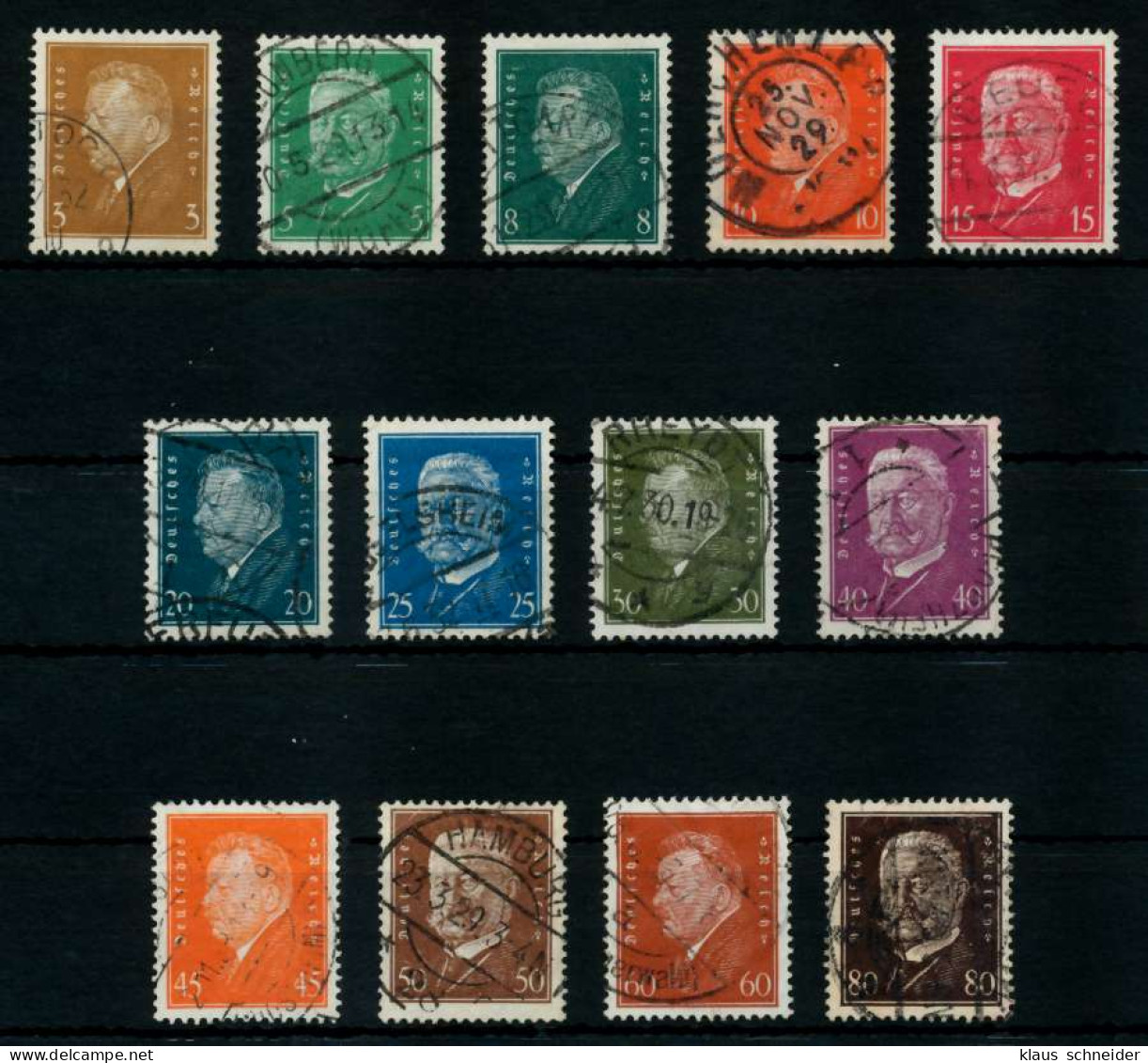 D-REICH 1928 Nr 410-422 Gestempelt X72E01E - Used Stamps