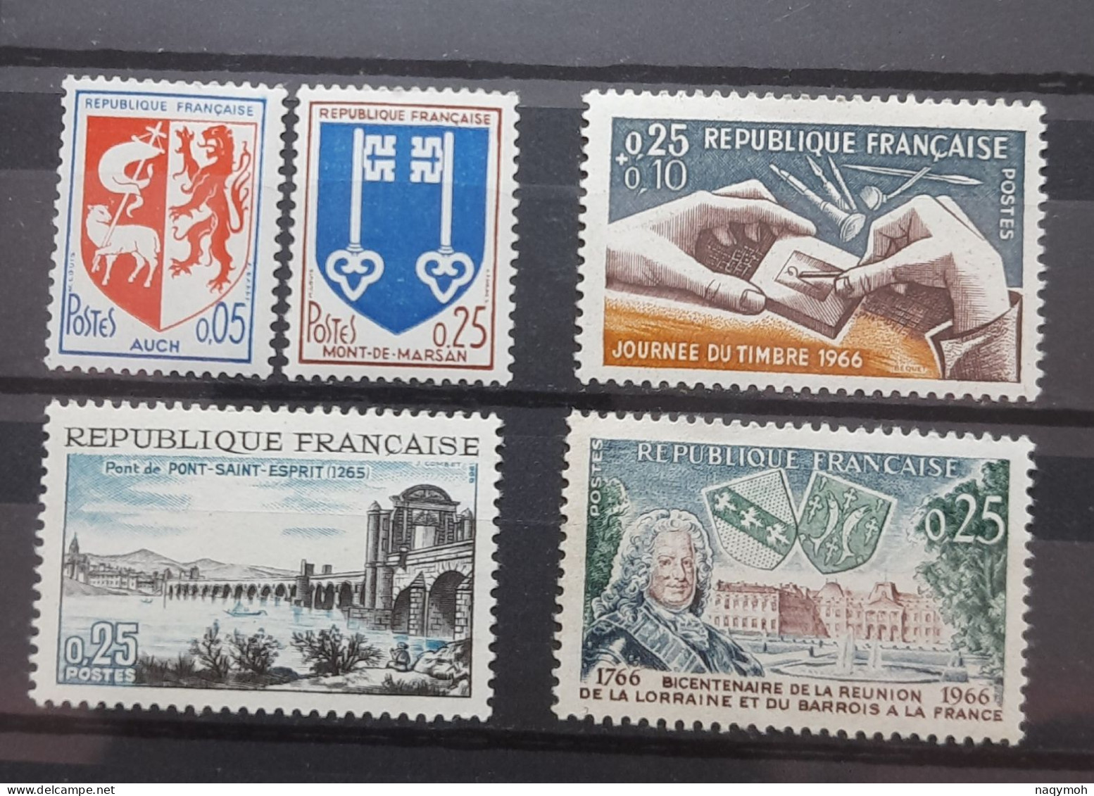 France Yvert 1468-1469-1477-1481-1483** Année 1966 MNH. - Unused Stamps
