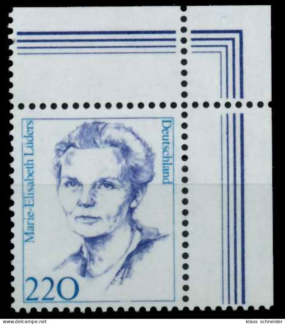 BRD DS FRAUEN Nr 1940 Postfrisch ECKE-ORE X73049A - Unused Stamps