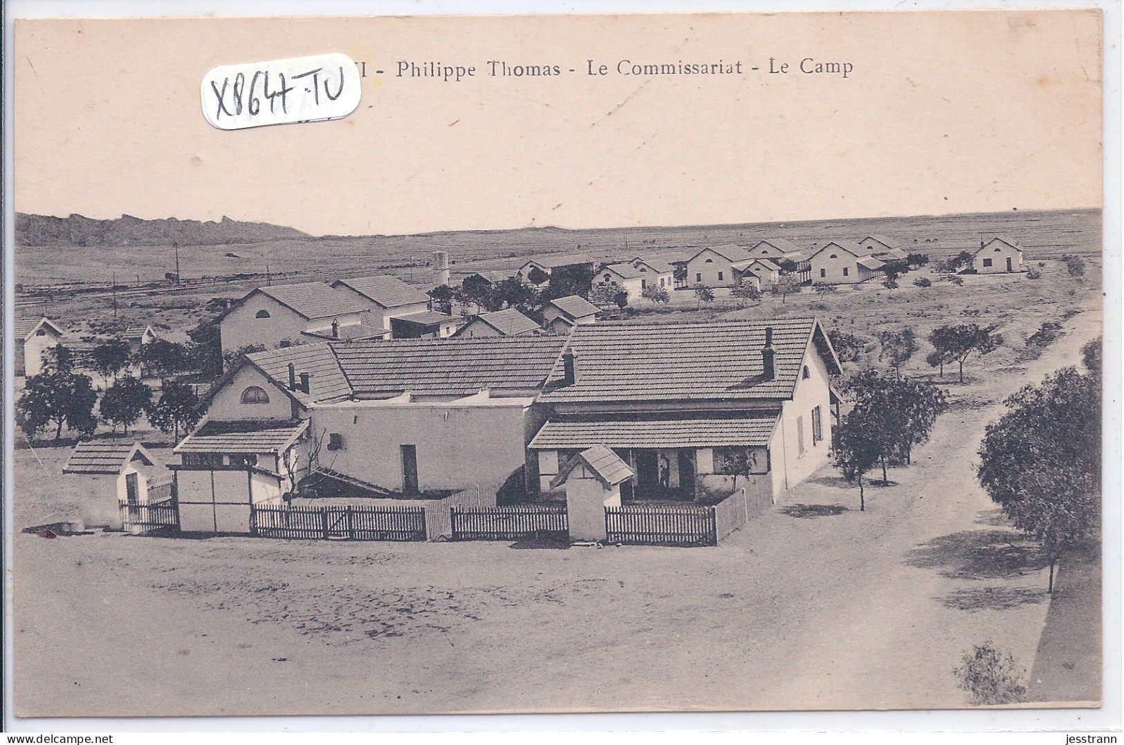 TUNISIE- PHILIPPE THOMAS- LE COMMISSARIAT- LE CAMP - Tunisia