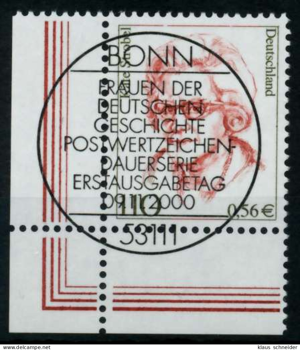 BRD DS FRAUEN Nr 2150 Zentrisch Gestempelt ECKE-ULI X732B12 - Used Stamps