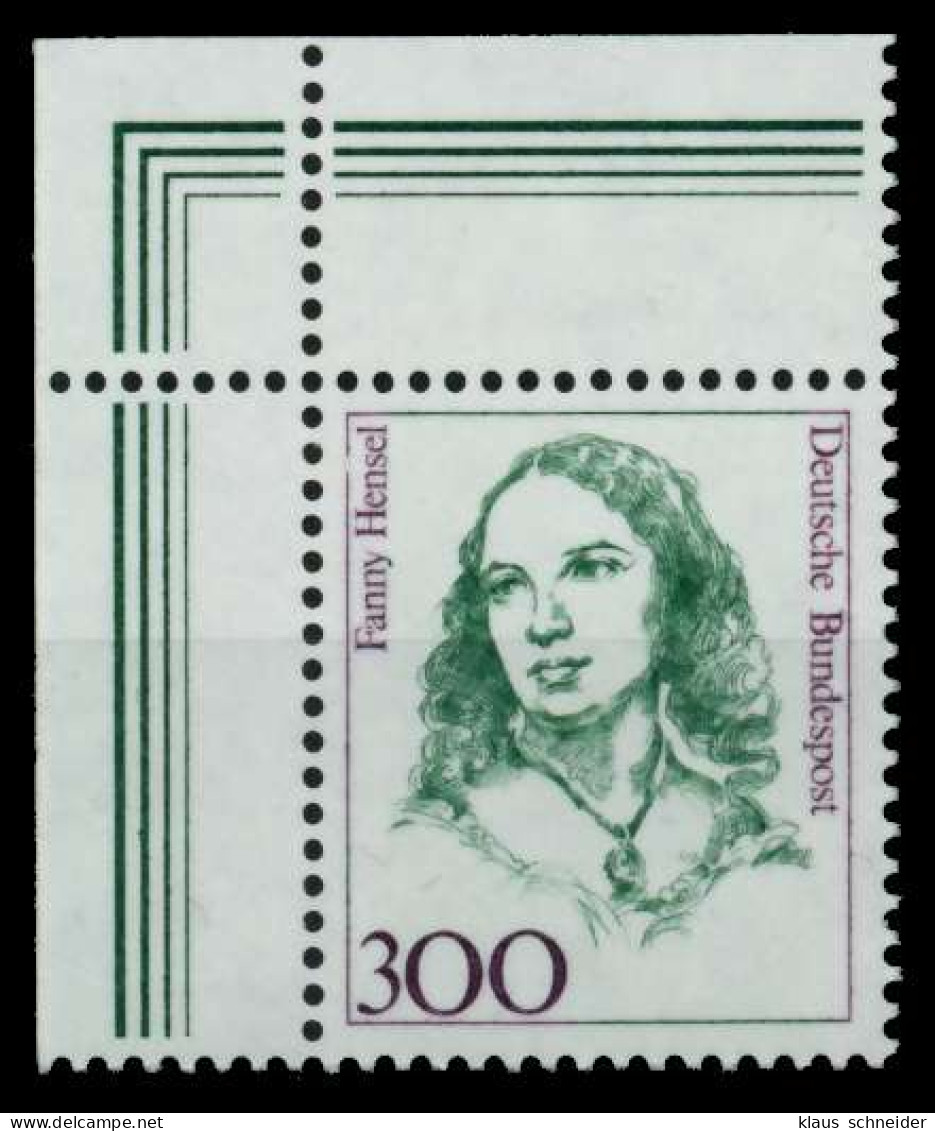 BRD DS FRAUEN Nr 1433ZB Postfrisch ECKE-OLI X732BAE - Unused Stamps