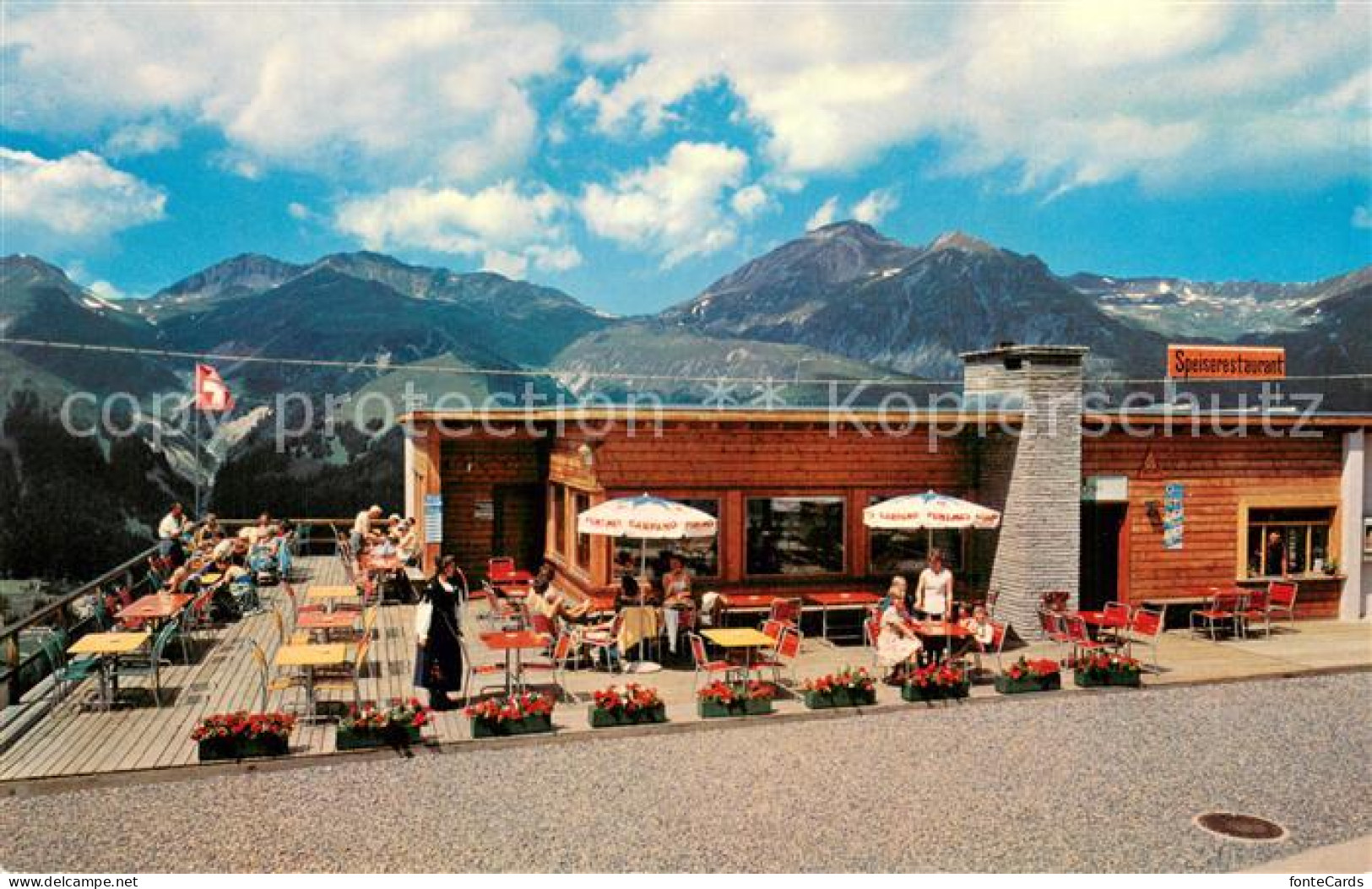 13740090 Davos GR Restaurant Ischalp Mit Schiahorn Davos GR - Autres & Non Classés