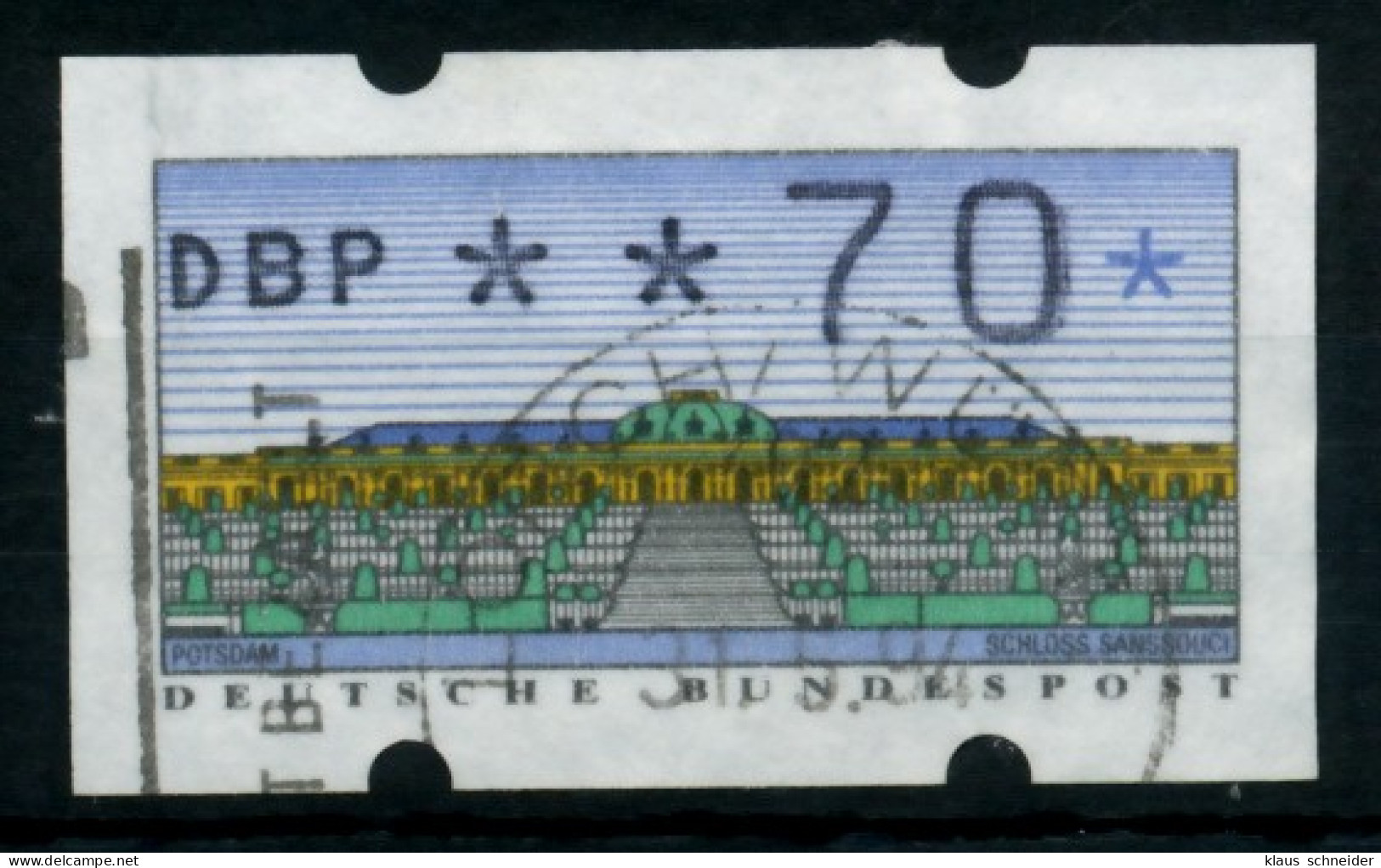 BRD ATM 1993 Nr 2-1.1-0070 Gestempelt X75BF7A - Vignette [ATM]