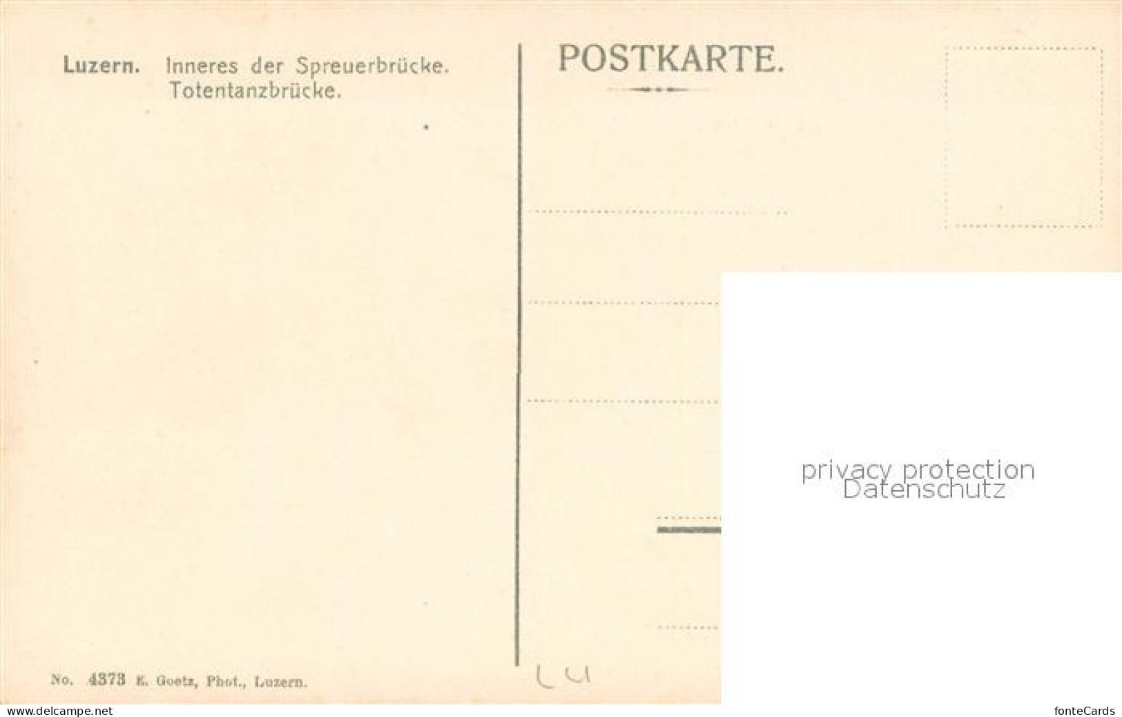 13738782 Luzern  LU Inneres Der Spreuerbruecke Totentanzbruecke  - Other & Unclassified