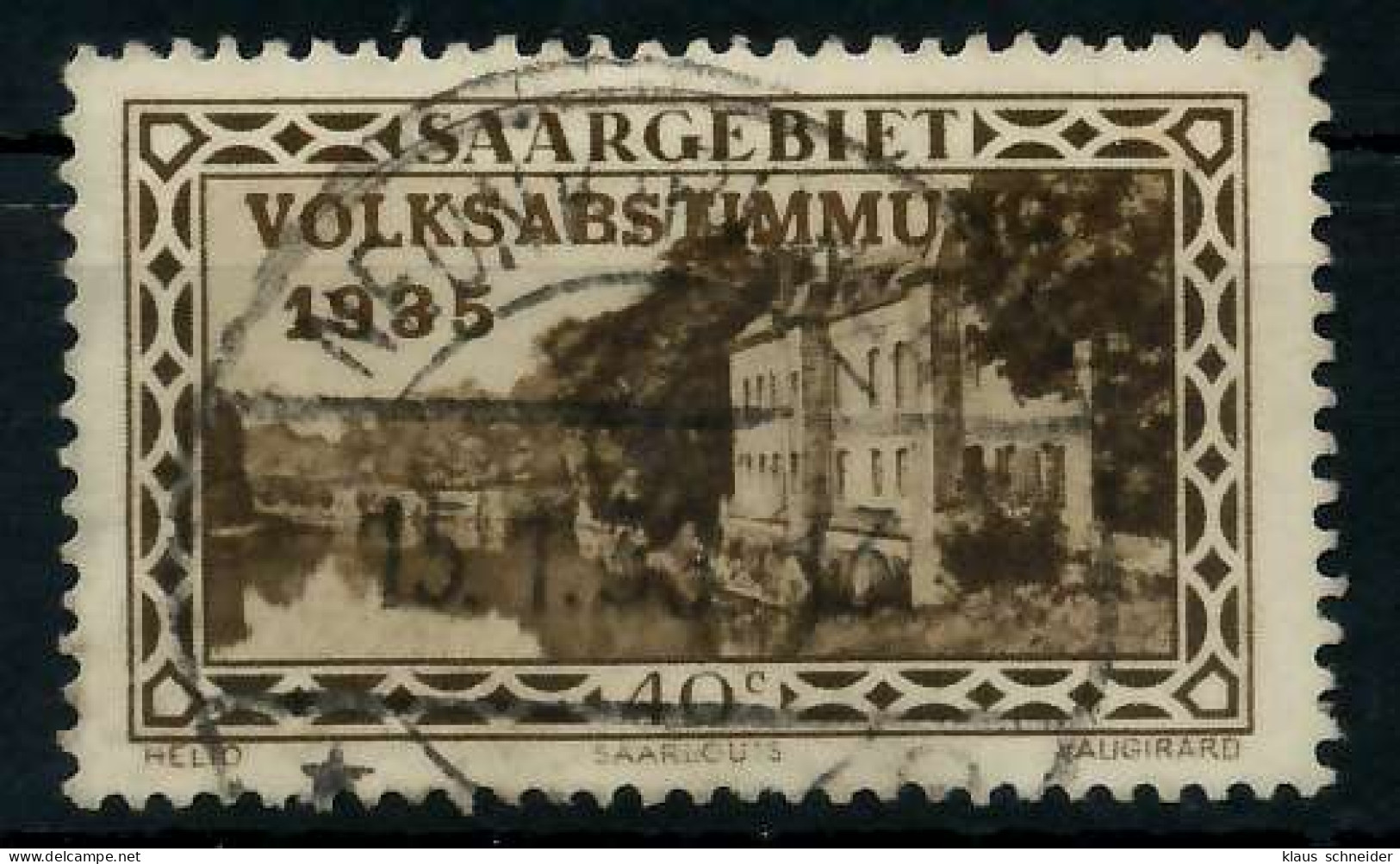 SAARGEBIET 1934 Nr 184 Gestempelt X794F86 - Used Stamps