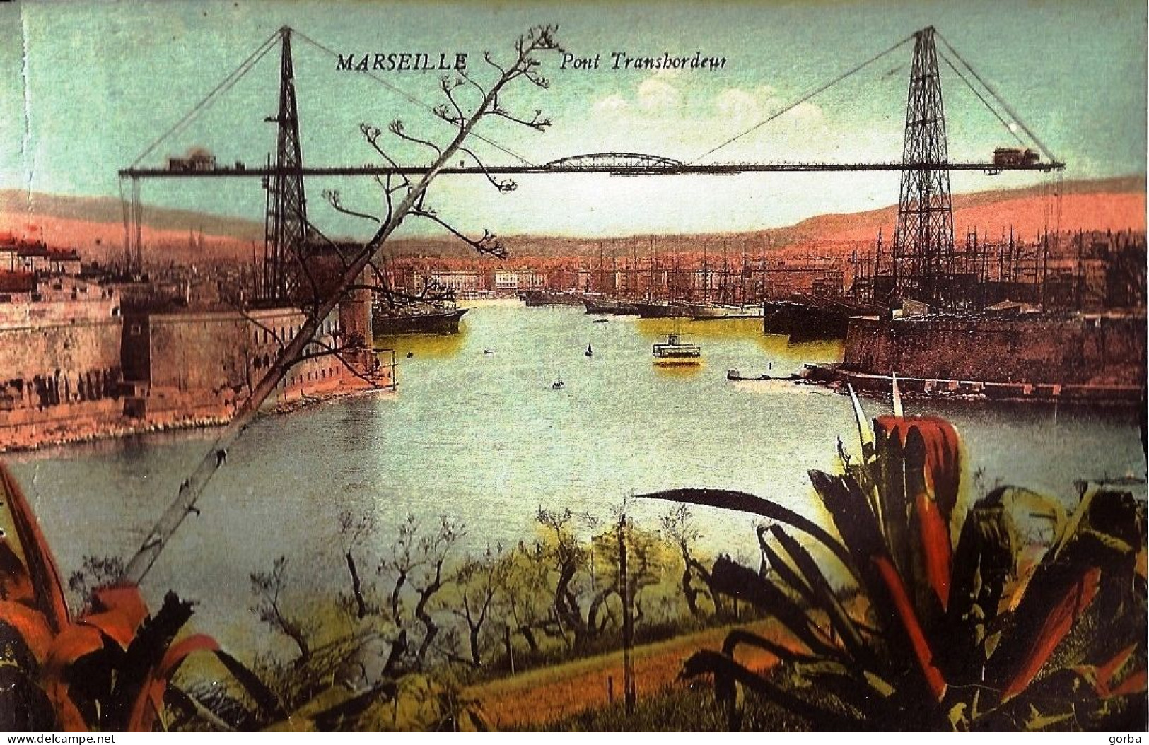 *CPA  - 13 - MARSEILLE - Pont Transbordeur - Colorisée - Non Classés