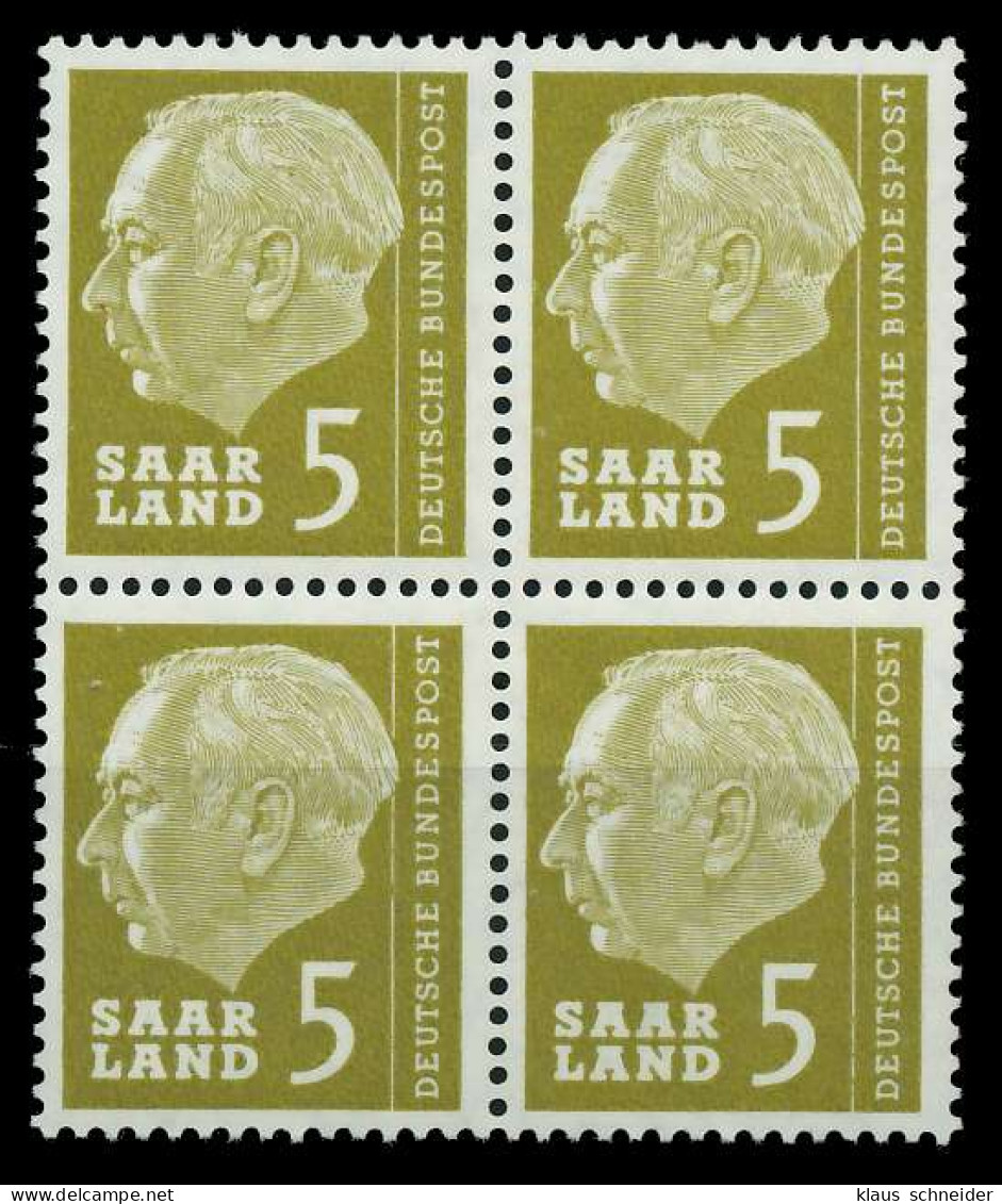 SAAR OPD 1957 Nr 384 Postfrisch VIERERBLOCK X799B9A - Unused Stamps