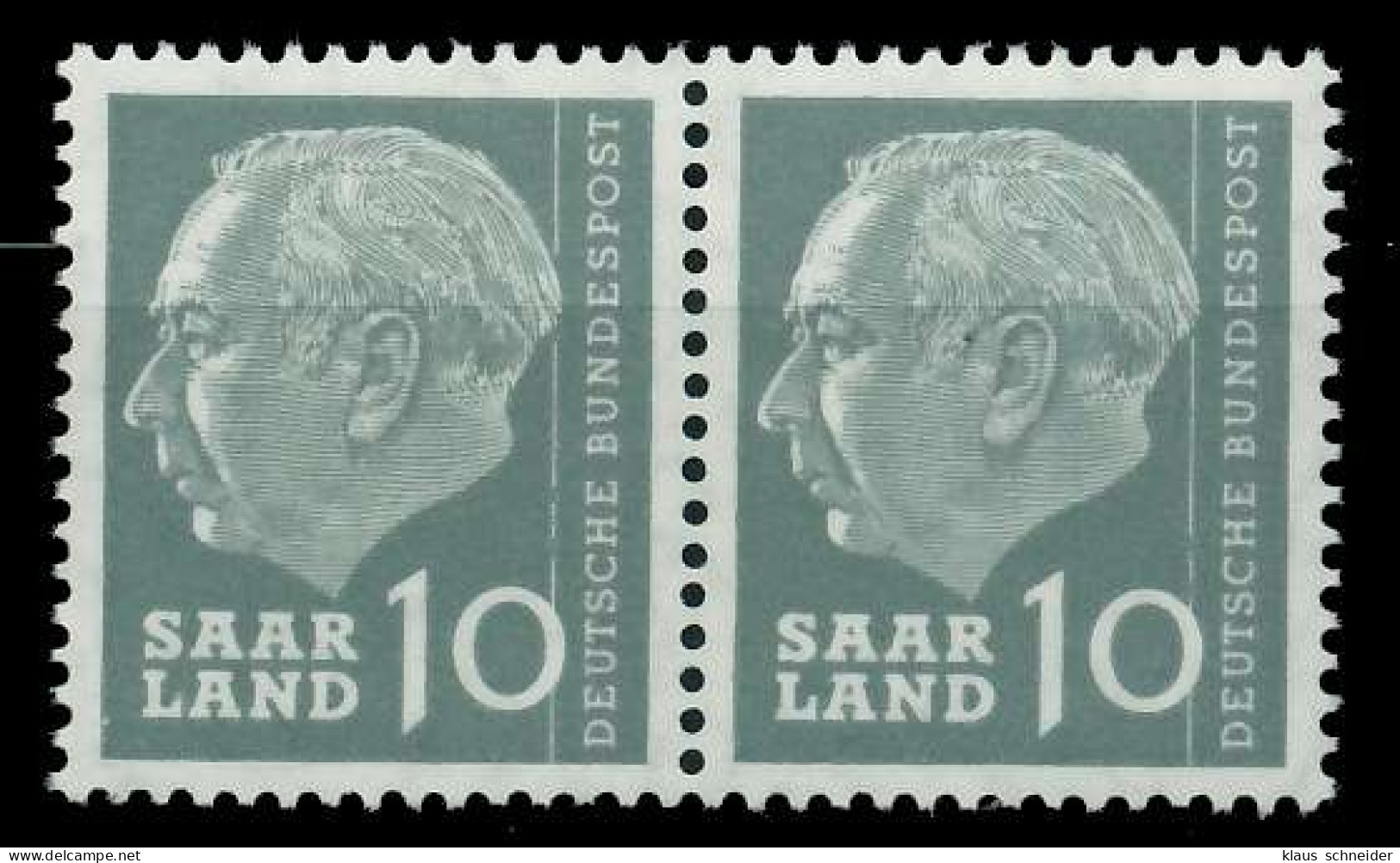 SAAR OPD 1957 Nr 386 Postfrisch WAAGR PAAR X799B72 - Unused Stamps
