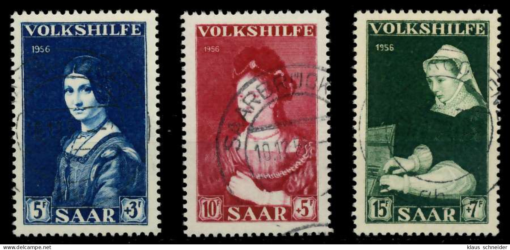 SAARLAND 1956 Nr 376-378 Gestempelt X79C4AE - Used Stamps