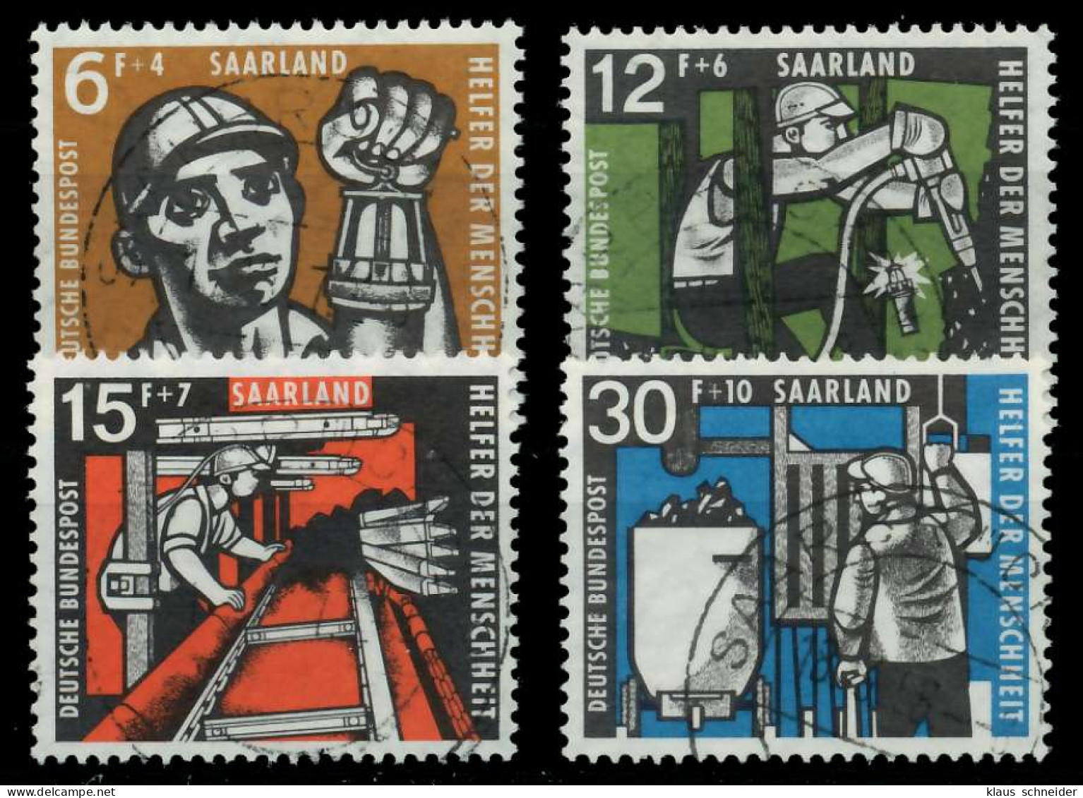 SAAR OPD 1957 Nr 404-407 Zentrisch Gestempelt X79C8FE - Used Stamps