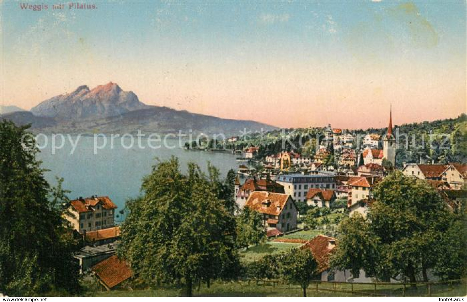 13738714 Weggis Vierwaldstaettersee Mit Pilatus Weggis Vierwaldstaettersee - Other & Unclassified