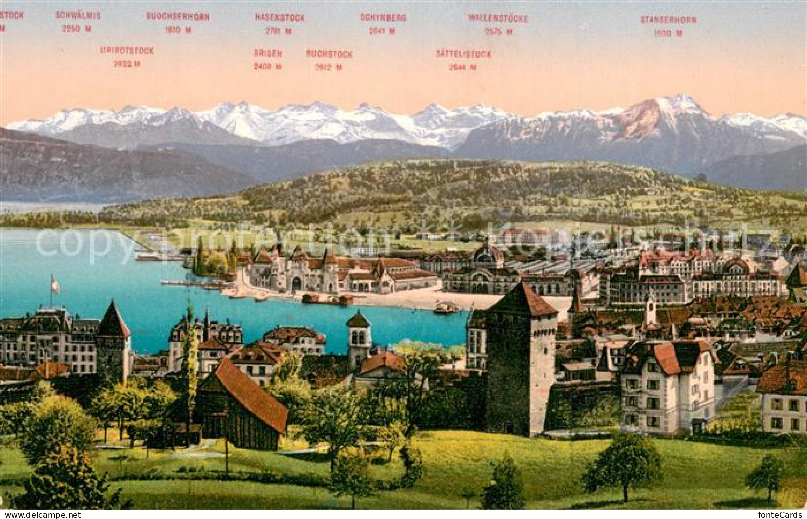 13738711 Luzern  LU Panorama Mit Urirotstock Brisen Ruckstock Saettelistock  - Other & Unclassified