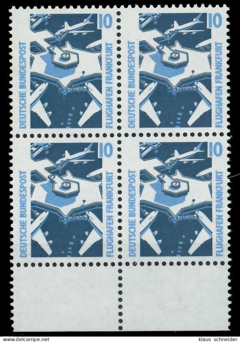 BRD DS SEHENSWÜRDIGKEITEN Nr 1347Au Postfrisch VIERERBL X7D0166 - Unused Stamps
