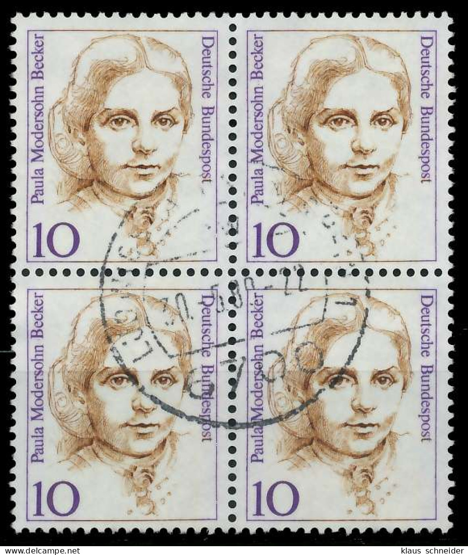 BRD DS FRAUEN Nr 1359 Zentrisch Gestempelt VIERERBLOCK X7D7F1E - Used Stamps