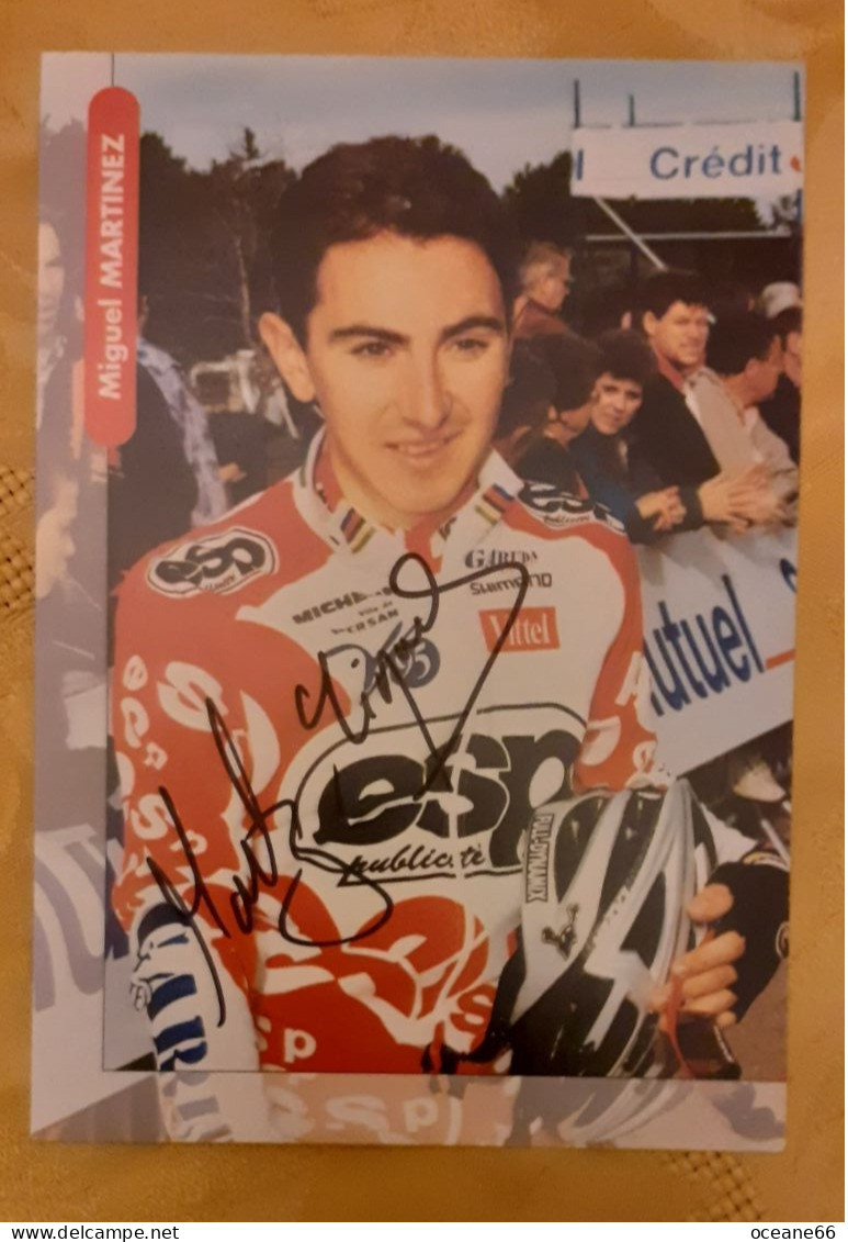 Autographe Miguel Martinez ESP - Cycling