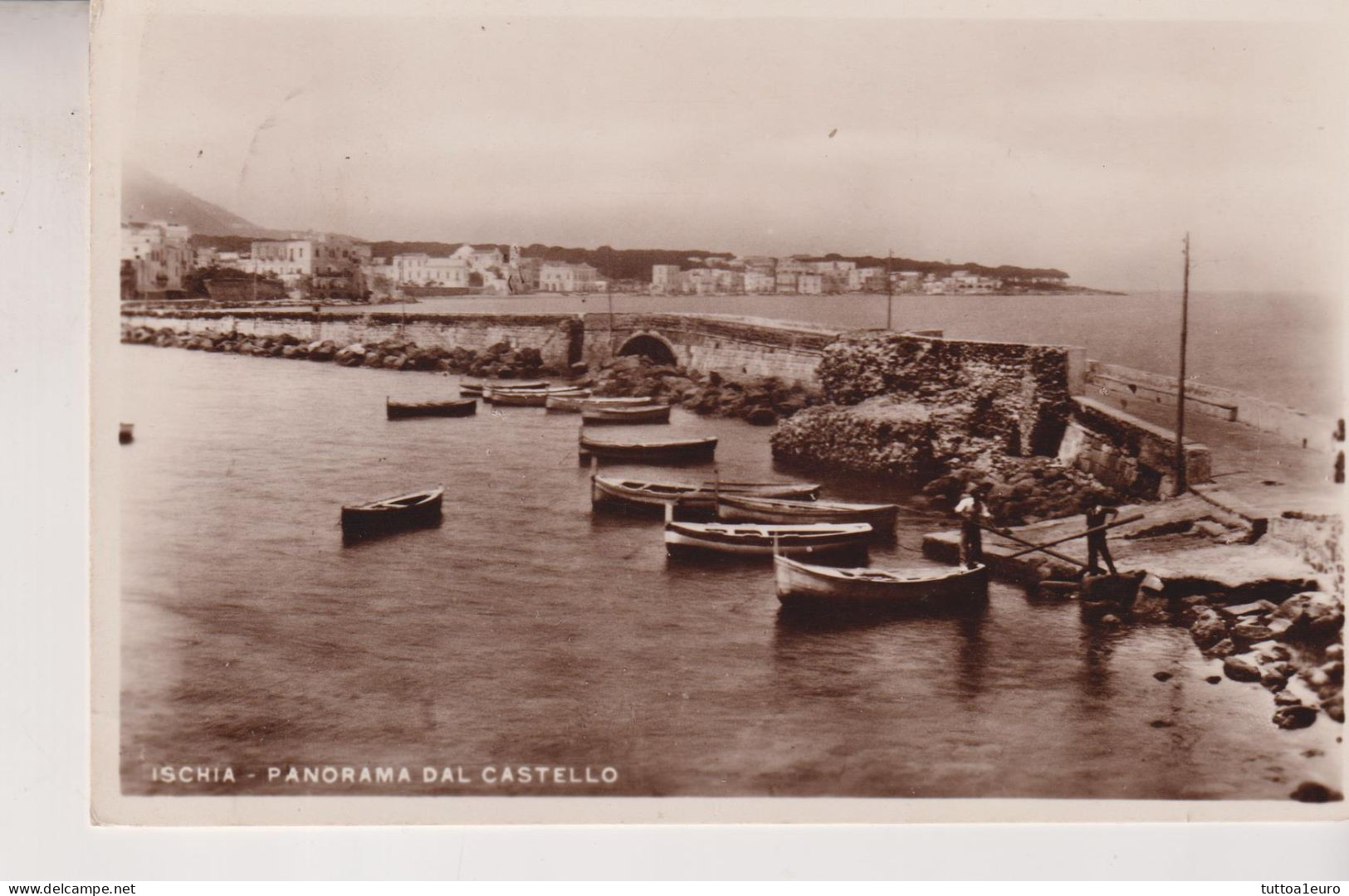 ISCHIA  NAPOLI  PANORAMA DAL CASTELLO  VG  1934 - Napoli