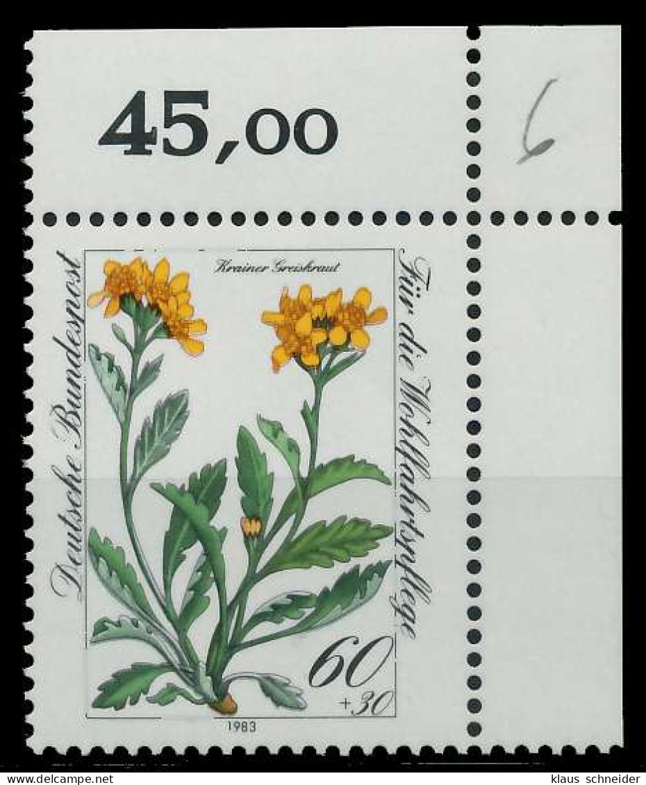 BRD 1983 Nr 1189 Postfrisch ECKE-ORE X82273A - Unused Stamps