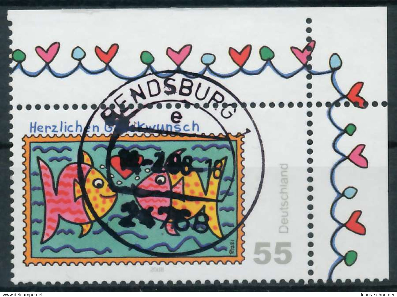 BRD 2008 Nr 2645 Zentrisch Gestempelt ECKE-ORE X8463AA - Used Stamps