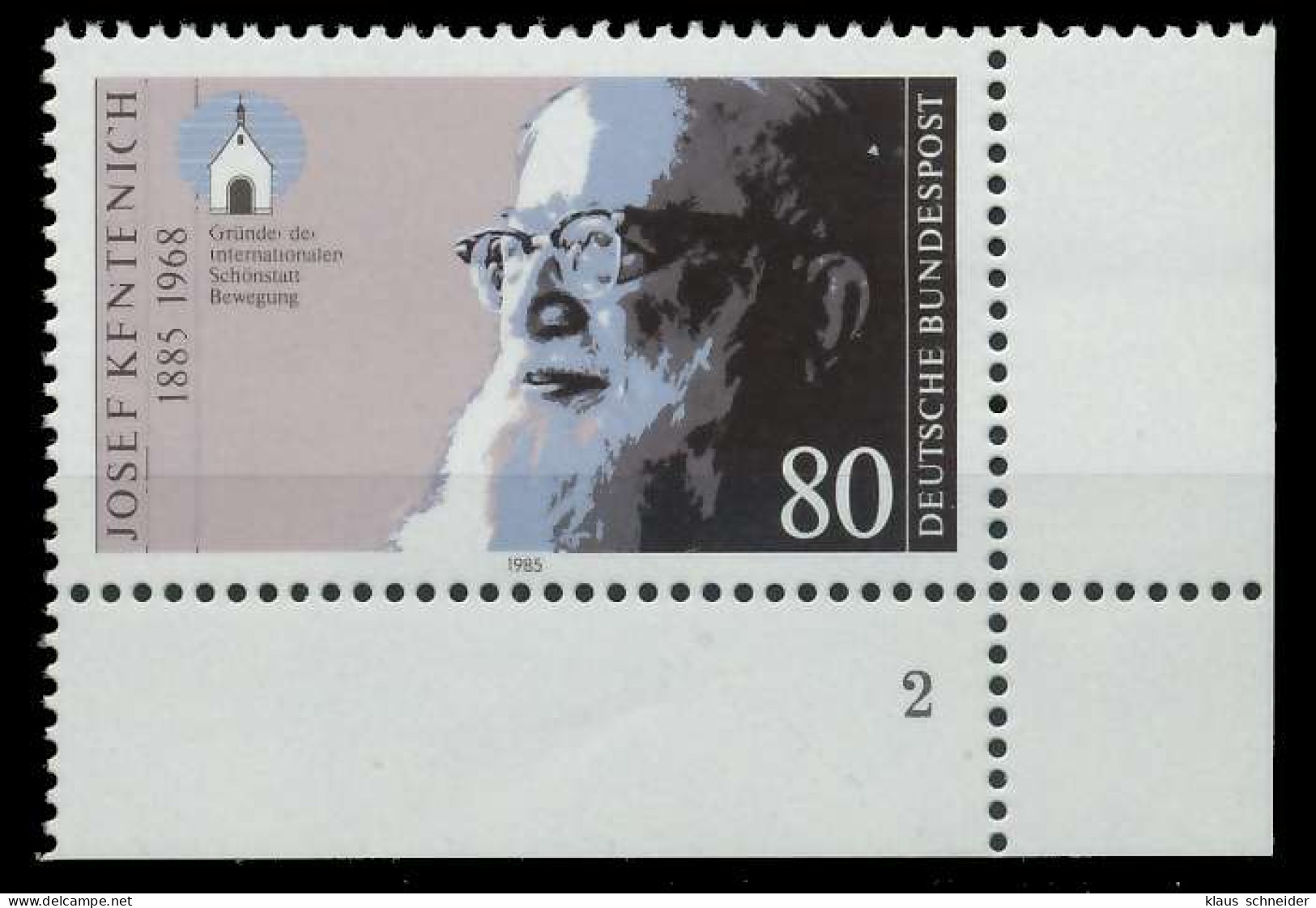 BRD 1985 Nr 1252 Postfrisch FORMNUMMER 2 X8558FE - Unused Stamps