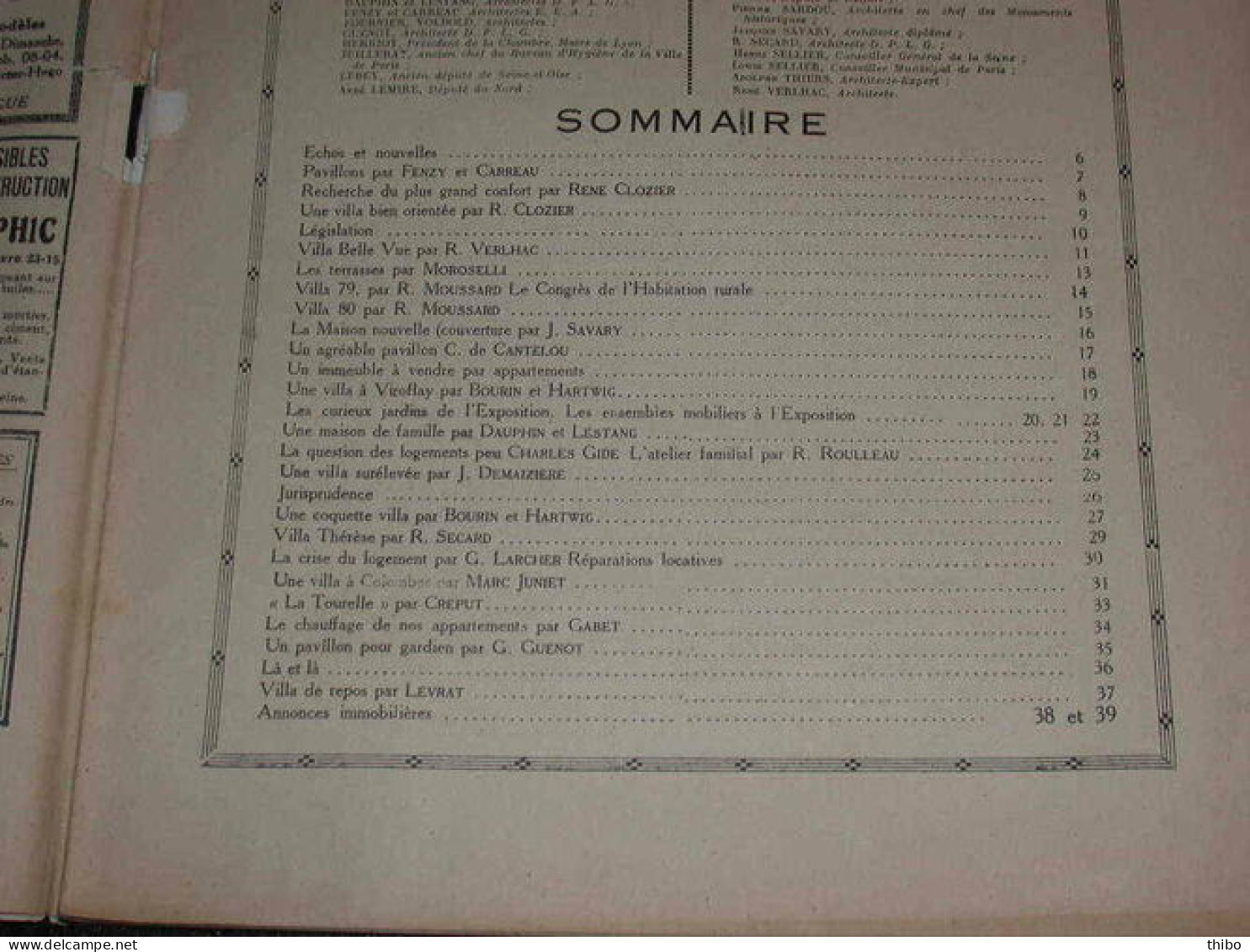 "Ma Petite Maison". Revue Mensuelle De L'Habitation. Décembre 1925. N° 58 - Autres & Non Classés