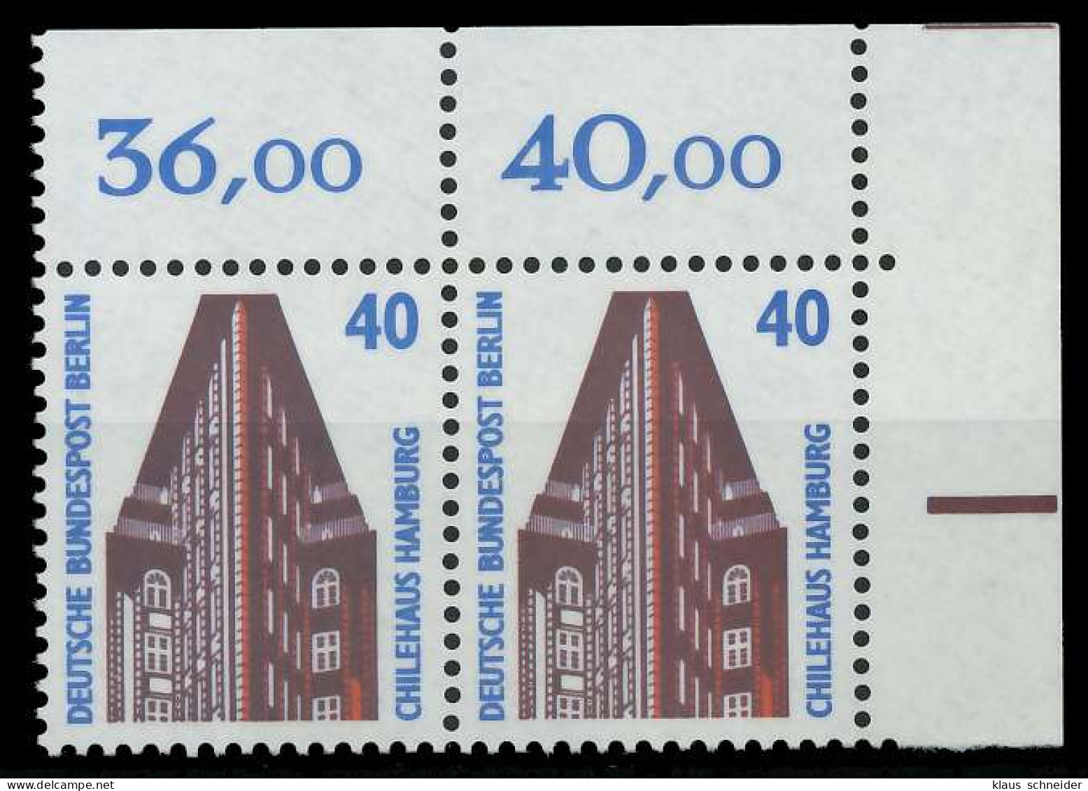 BERLIN DS SEHENSWÜRDIGKEITEN Nr 816 Postfrisch WAAGR PA X8ED7AE - Neufs