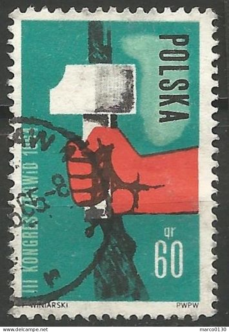 POLOGNE N° 1380 OBLITERE - Used Stamps