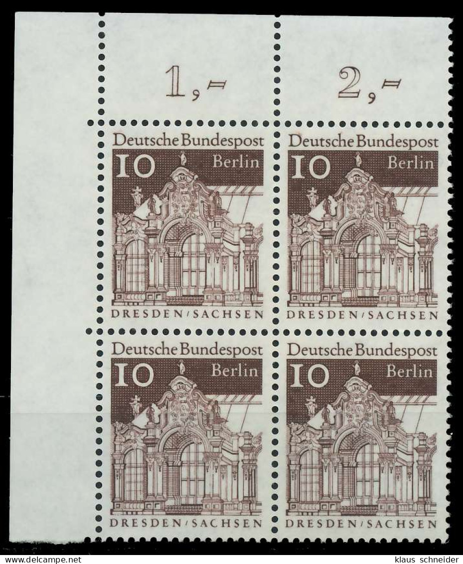BERLIN DS D-BAUW. 2 Nr 272 Postfrisch VIERERBLOCK ECKE- X8F92AA - Unused Stamps