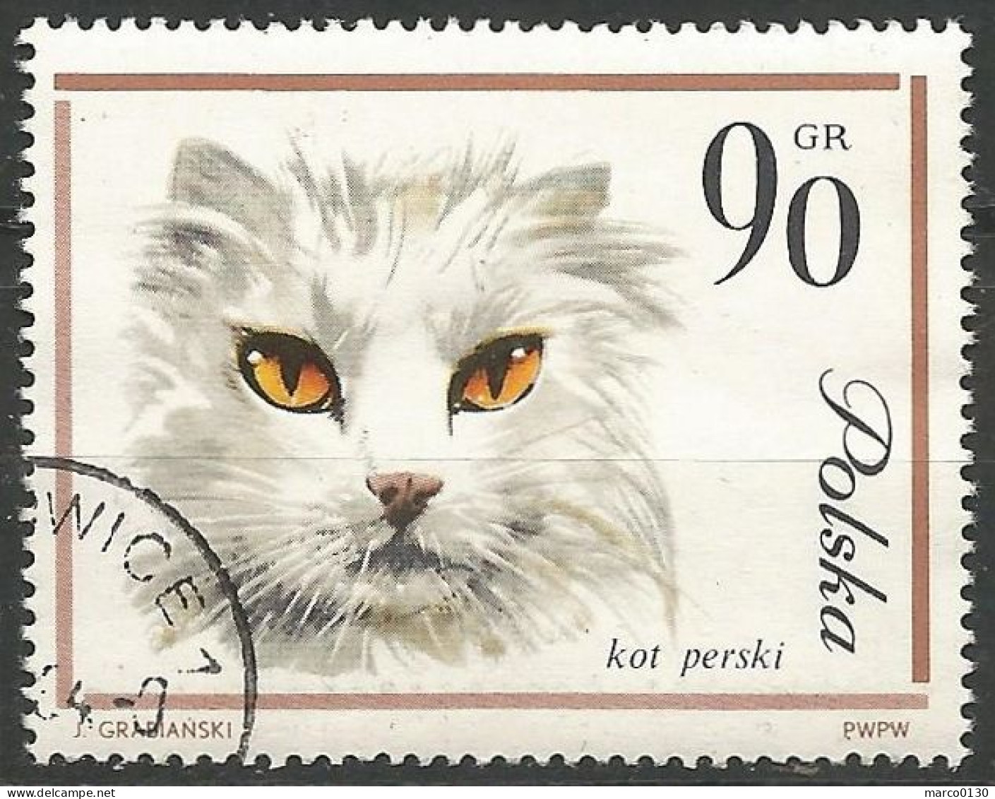 POLOGNE DU N° 1332 AU N° 1341 OBLITERE