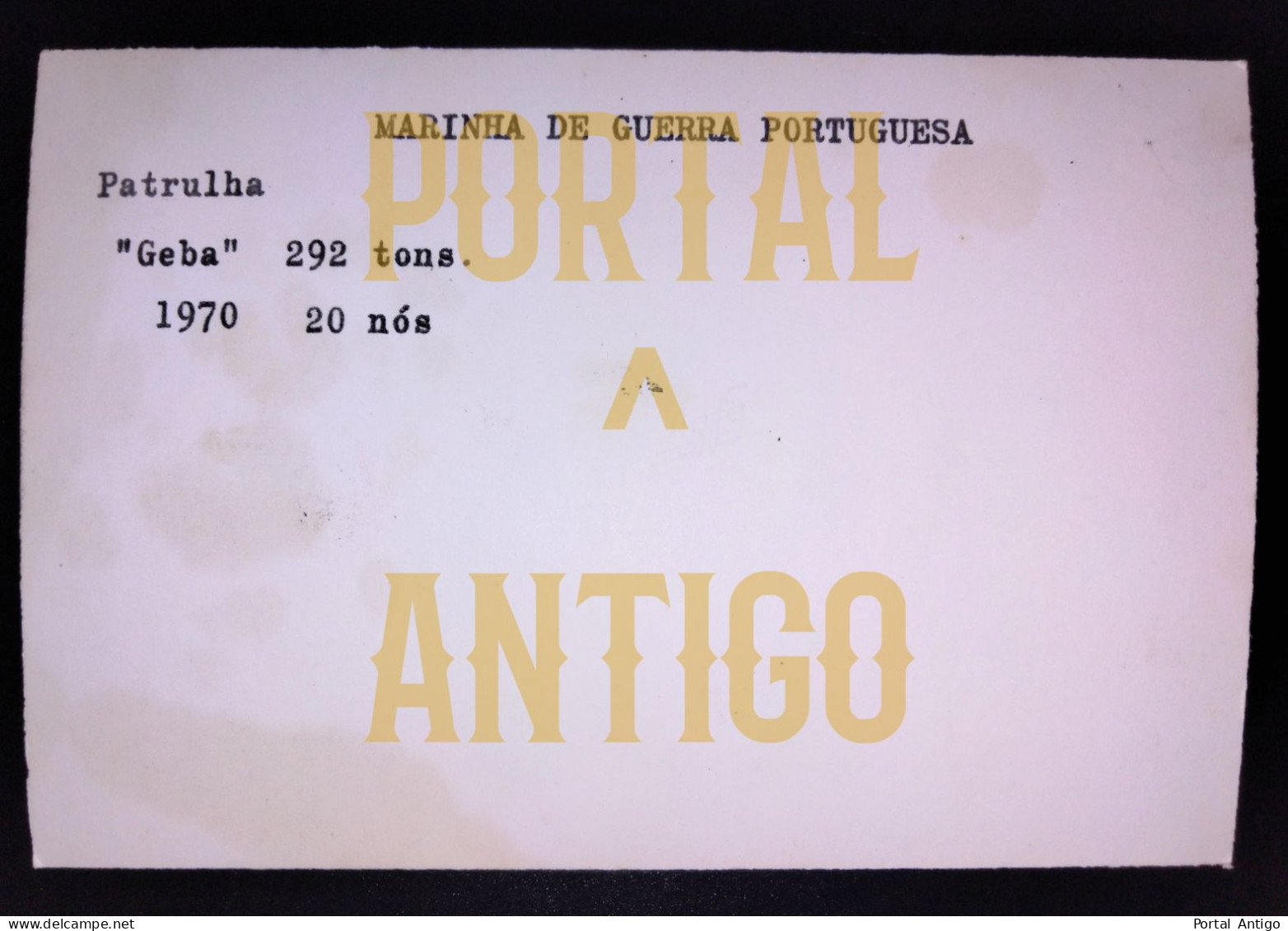 PATRULHA "GEBA" * NAVIO MILITAR * BARCOS * MARINHA PORTUGUESA * GUERRA * MADEIRA * PORTUGAL  (2 Scans) De - Madeira