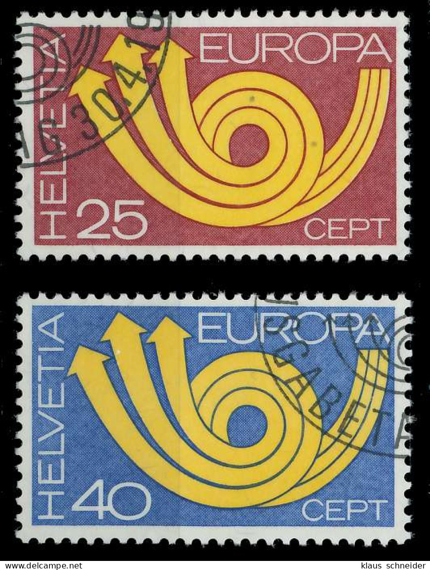 SCHWEIZ 1973 Nr 994-995 Gestempelt X040736 - Used Stamps