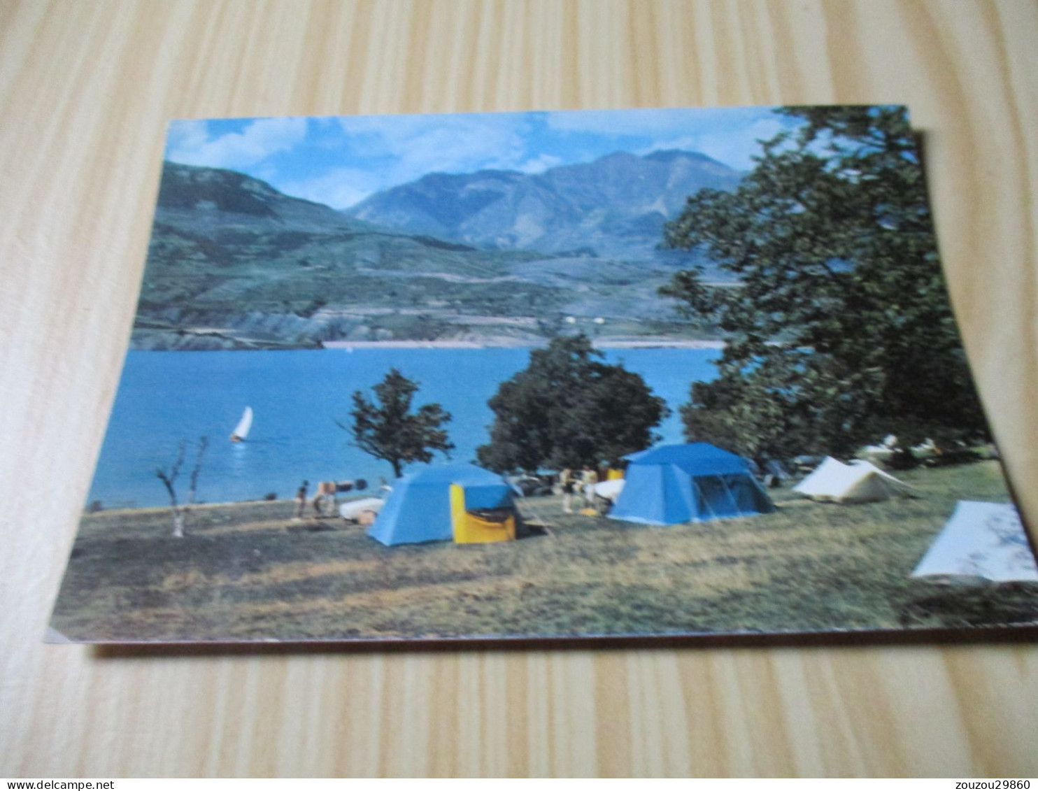 Savines-le-Lac (05).Le Camp D'Eygoires - Camping Au Bord Du Lac De Serre-Ponçon - Carte Animée. - Sonstige & Ohne Zuordnung