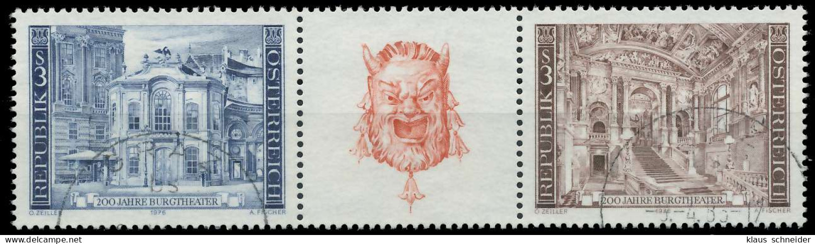 ÖSTERREICH 1976 Nr 1507 08 WZdc Gestempelt 3ER STR X255A16 - Used Stamps