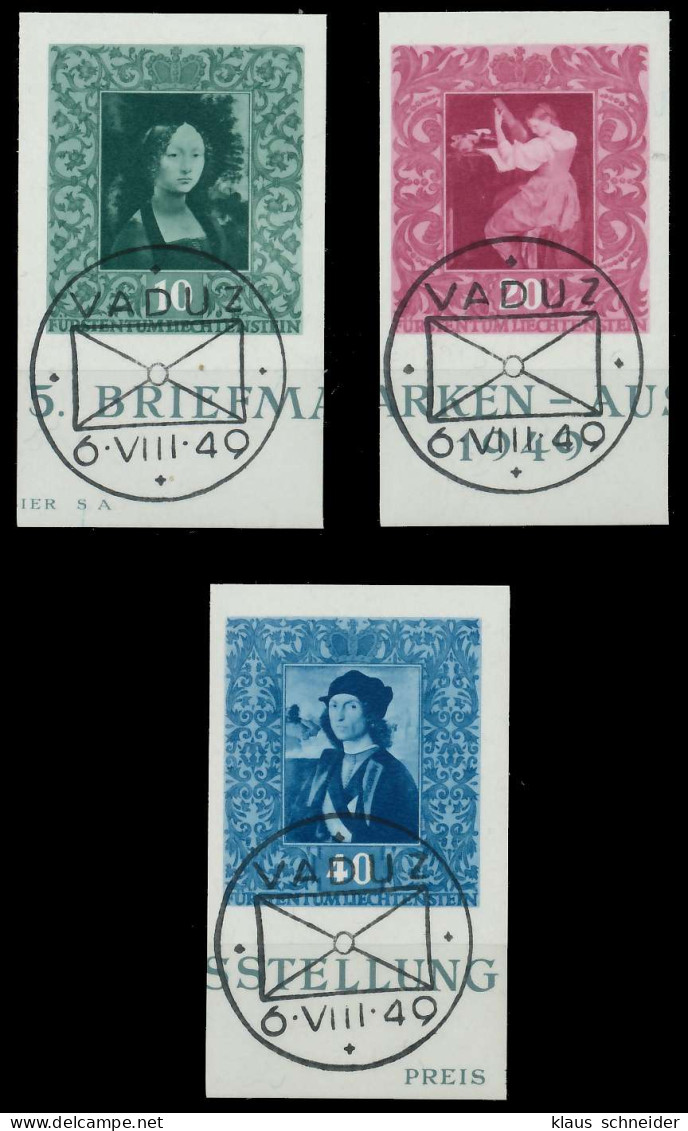 LIECHTENSTEIN 1949 Nr 278-280 Zentrisch Gestempelt X28E00A - Gebraucht