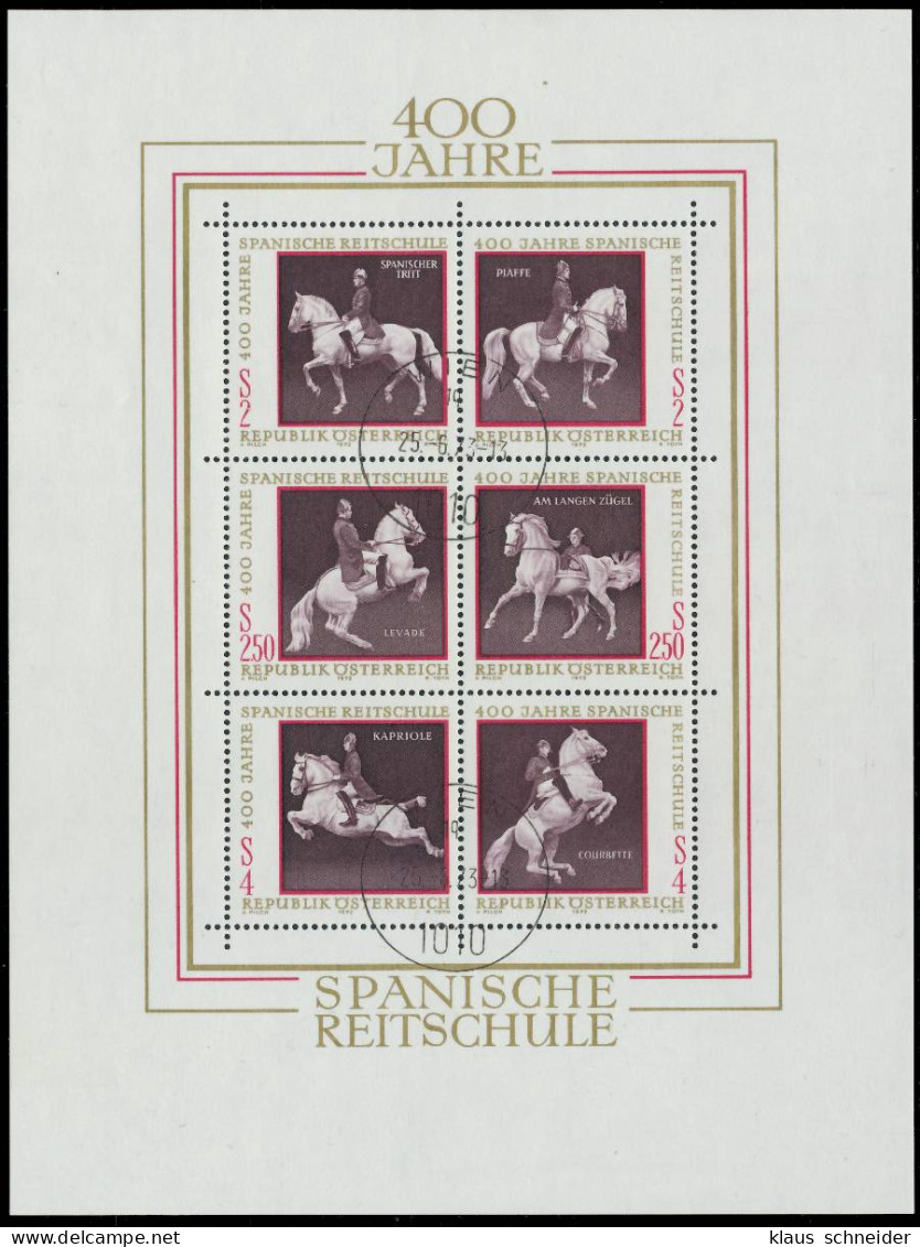 ÖSTERREICH BLOCK KLEINBOGEN Block 2 Gestempelt X2EE442 - Blocks & Sheetlets & Panes