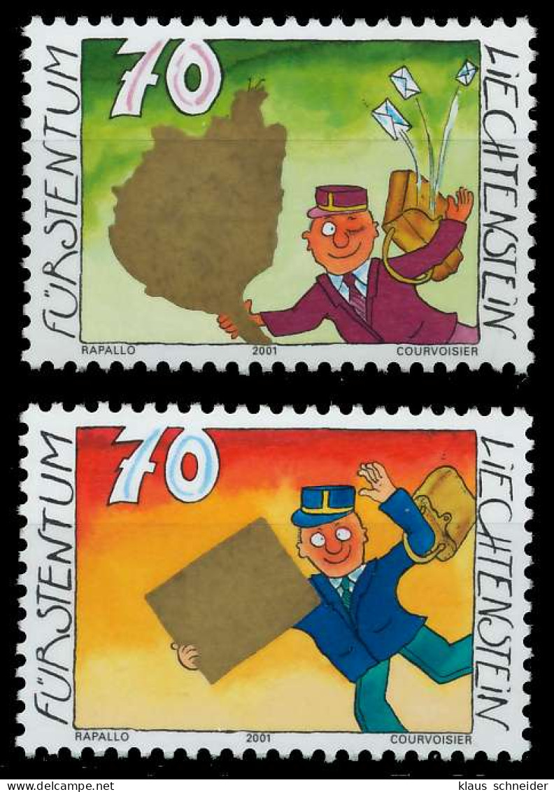 LIECHTENSTEIN 2001 Nr 1257-1258 Postfrisch SEE19B6 - Unused Stamps
