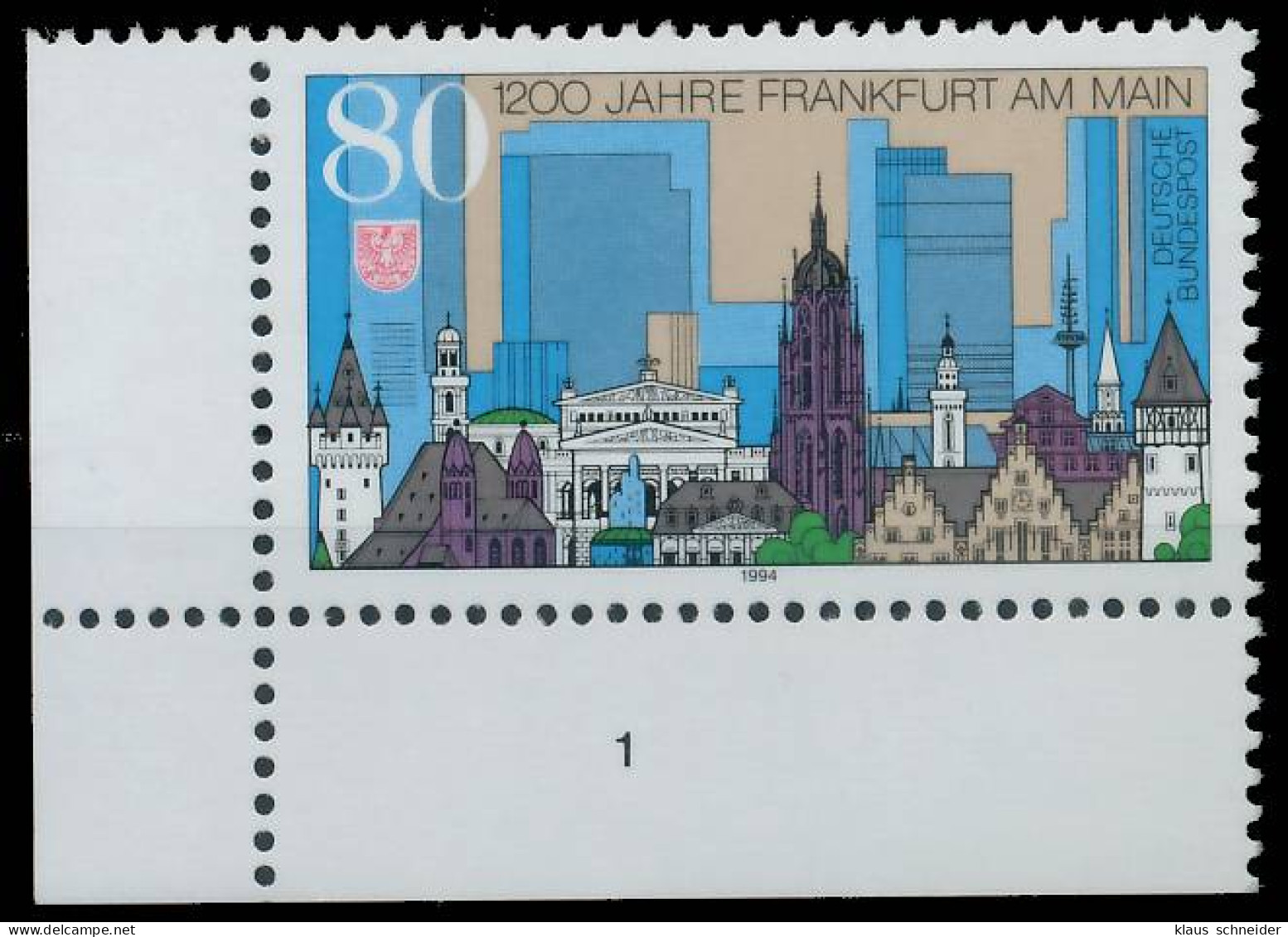 BRD BUND 1994 Nr 1721 Postfrisch FORMNUMMER 1 X3DFEA2 - Nuevos