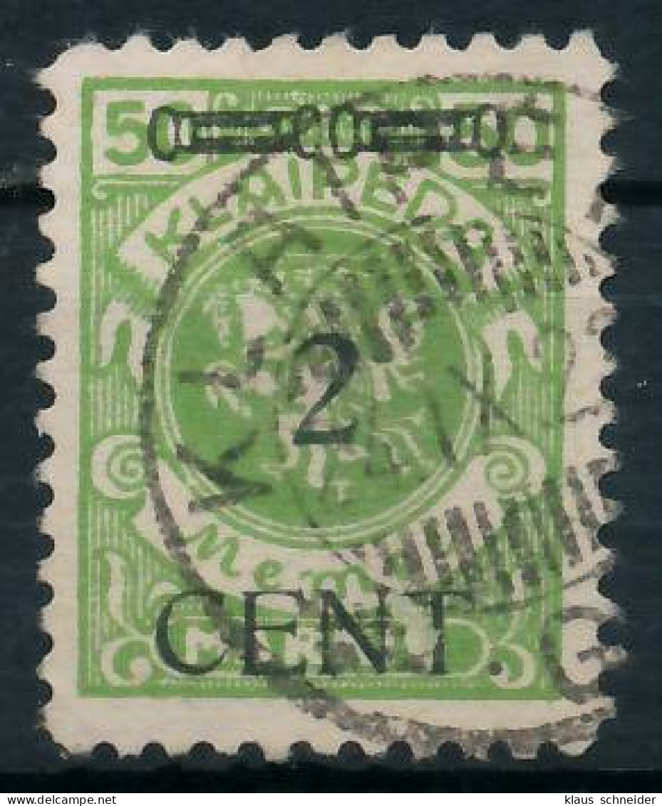 MEMEL 1923 Nr 177II Gestempelt Gepr. X478A36 - Memel (Klaipeda) 1923